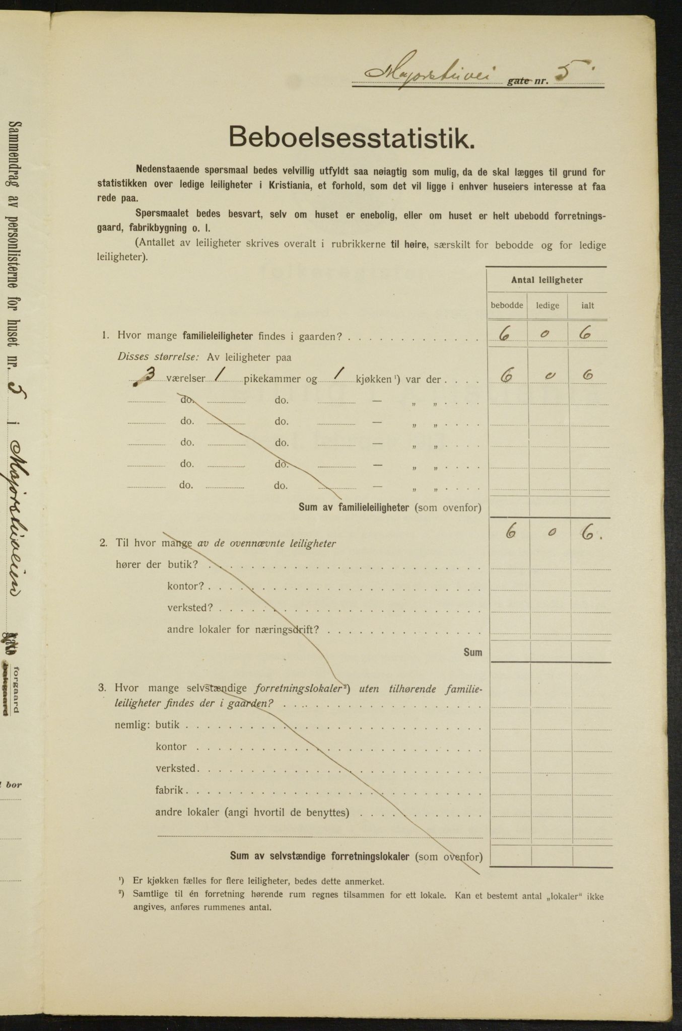 OBA, Municipal Census 1913 for Kristiania, 1913, p. 59409