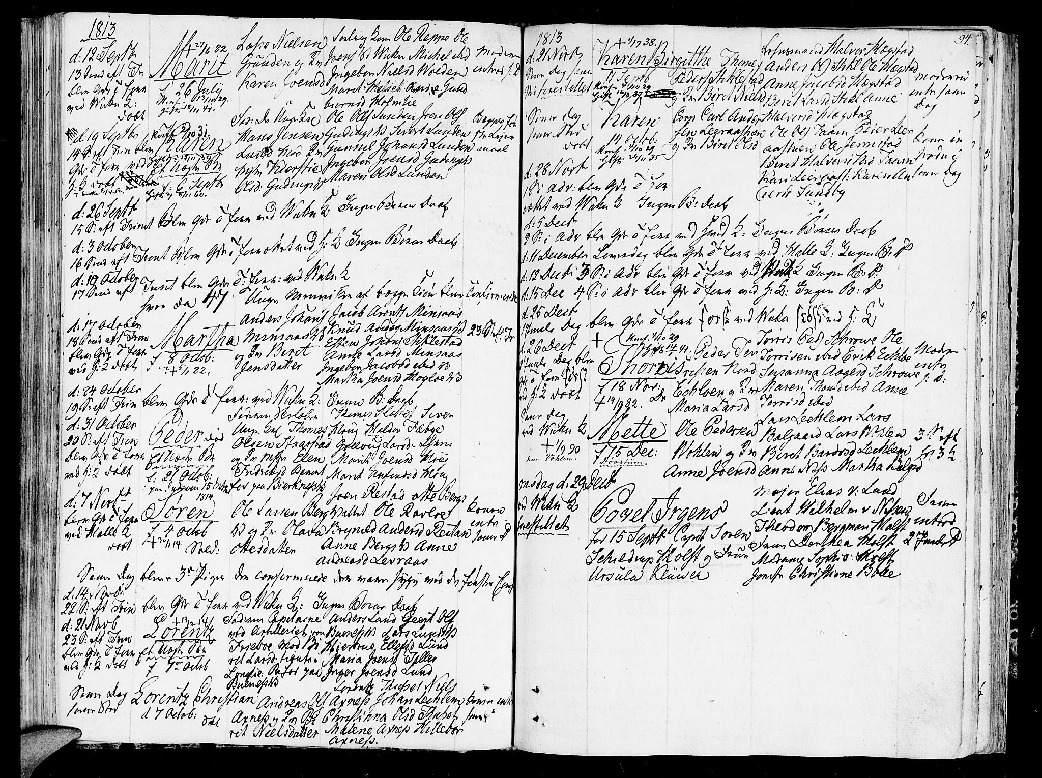 Ministerialprotokoller, klokkerbøker og fødselsregistre - Nord-Trøndelag, SAT/A-1458/723/L0233: Parish register (official) no. 723A04, 1805-1816, p. 94