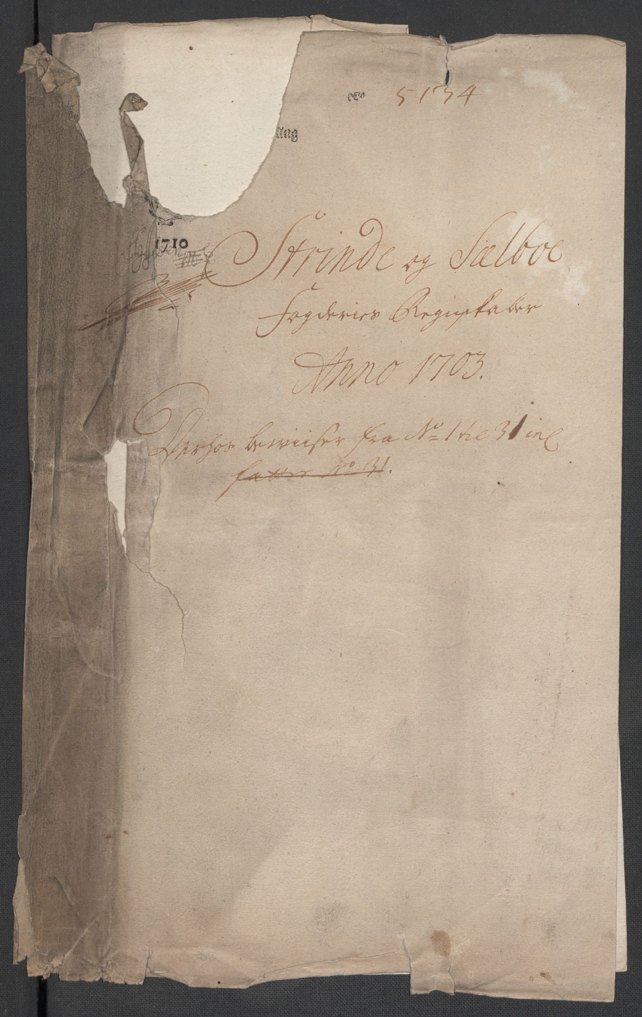 Rentekammeret inntil 1814, Reviderte regnskaper, Fogderegnskap, AV/RA-EA-4092/R61/L4108: Fogderegnskap Strinda og Selbu, 1701-1703, p. 278