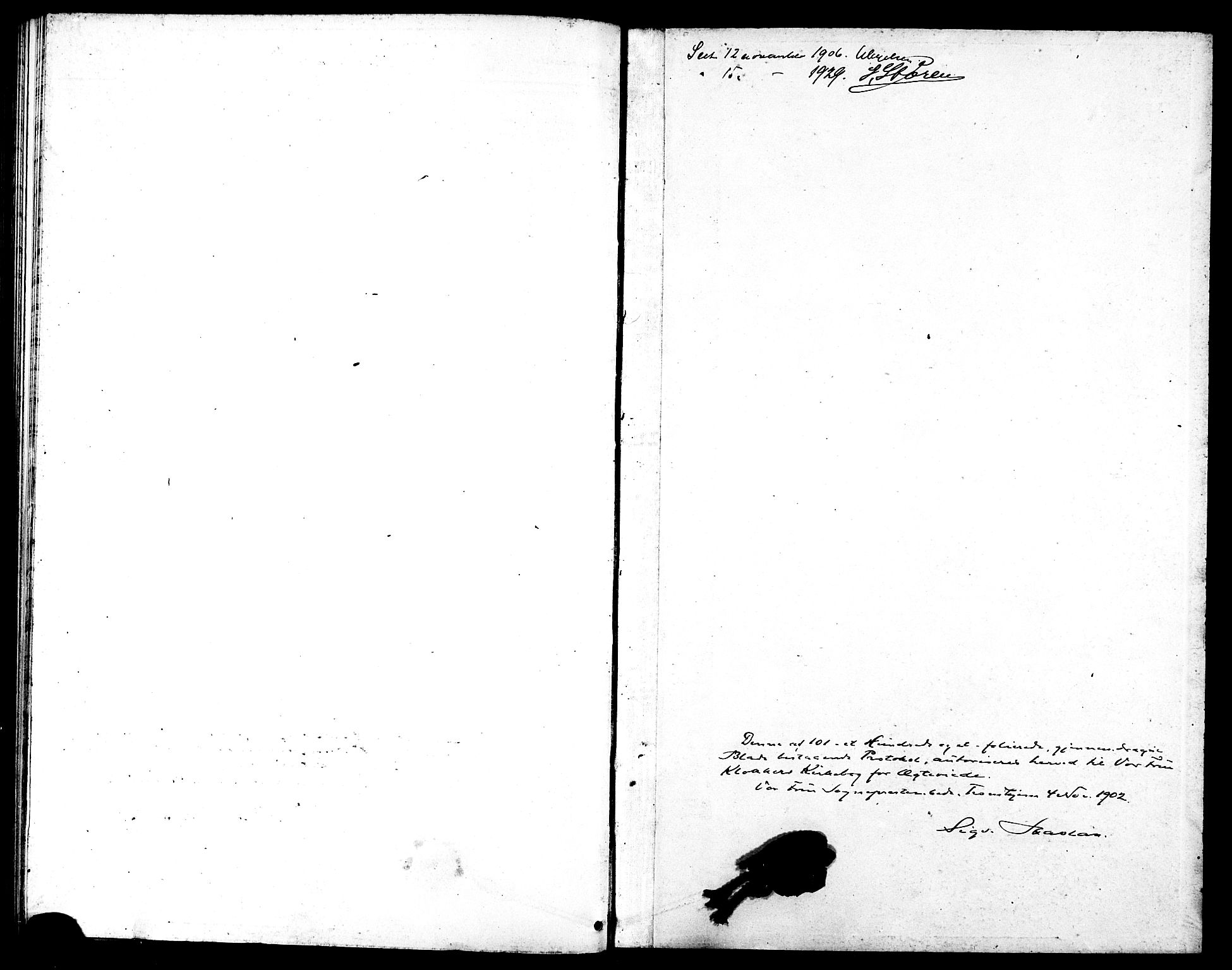 Ministerialprotokoller, klokkerbøker og fødselsregistre - Sør-Trøndelag, SAT/A-1456/602/L0145: Parish register (copy) no. 602C13, 1902-1919