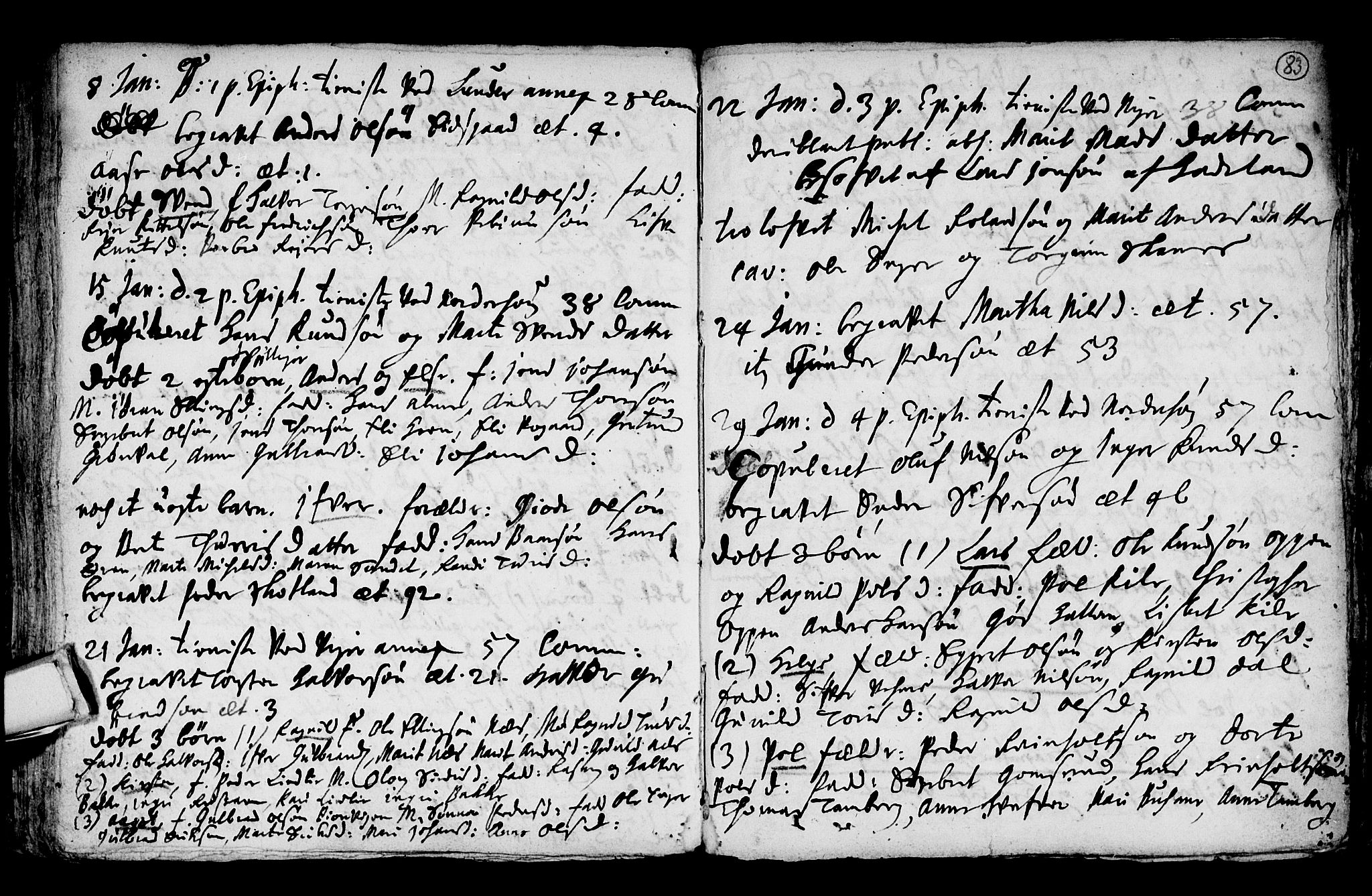 Norderhov kirkebøker, AV/SAKO-A-237/F/Fa/L0001: Parish register (official) no. 1, 1704-1716, p. 83