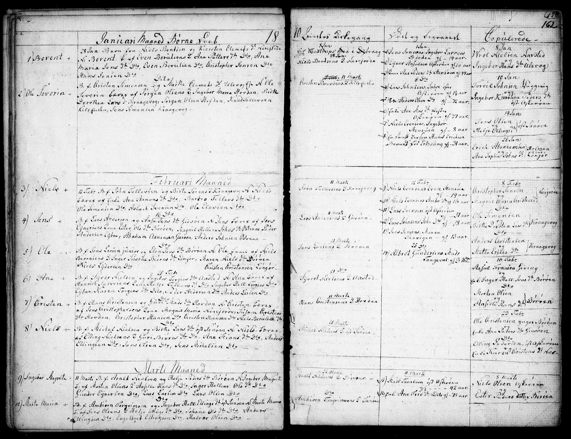 Dypvåg sokneprestkontor, AV/SAK-1111-0007/F/Fb/Fba/L0007: Parish register (copy) no. B 7, 1762-1810, p. 162