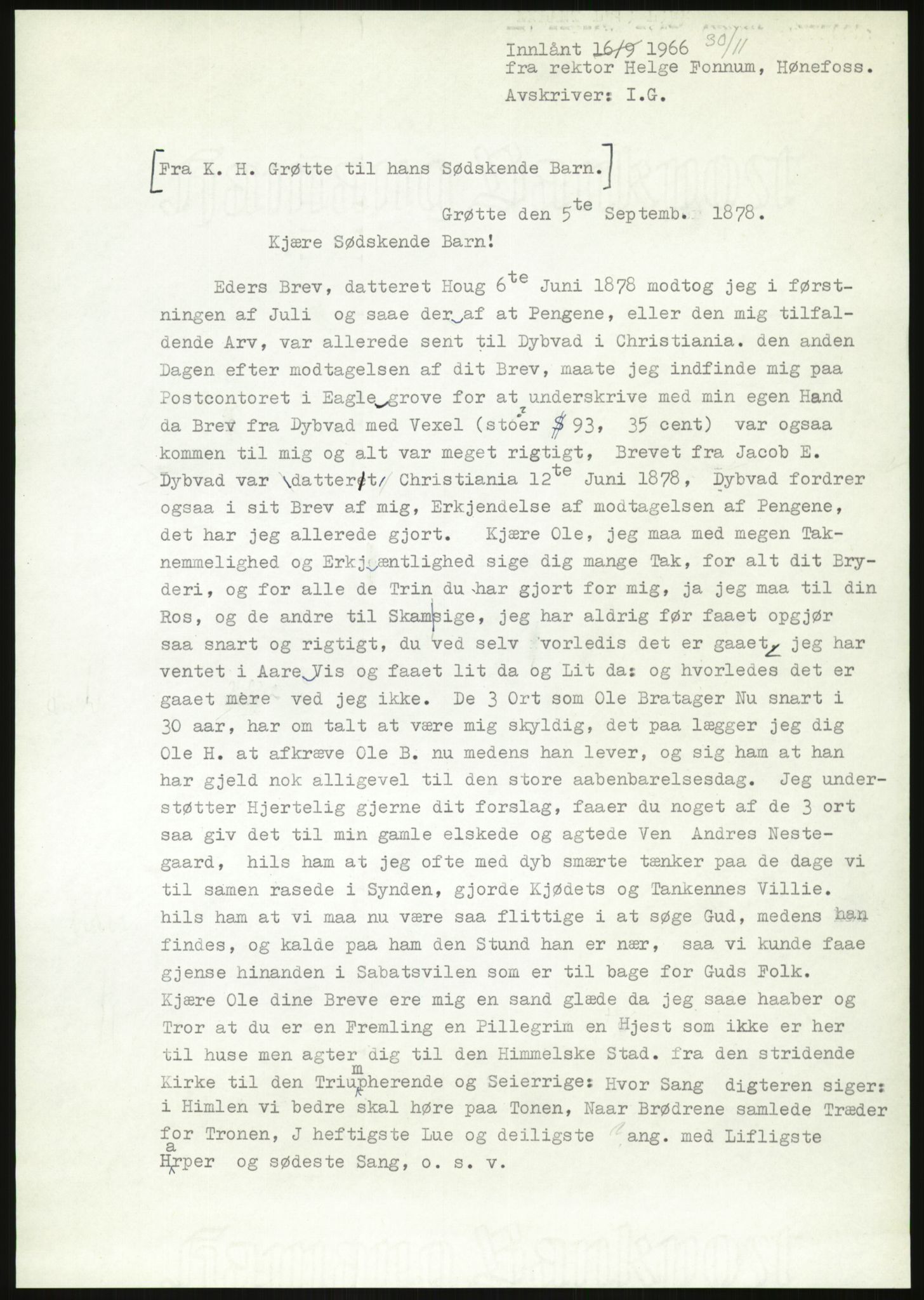 Samlinger til kildeutgivelse, Amerikabrevene, AV/RA-EA-4057/F/L0019: Innlån fra Buskerud: Fonnem - Kristoffersen, 1838-1914, p. 483