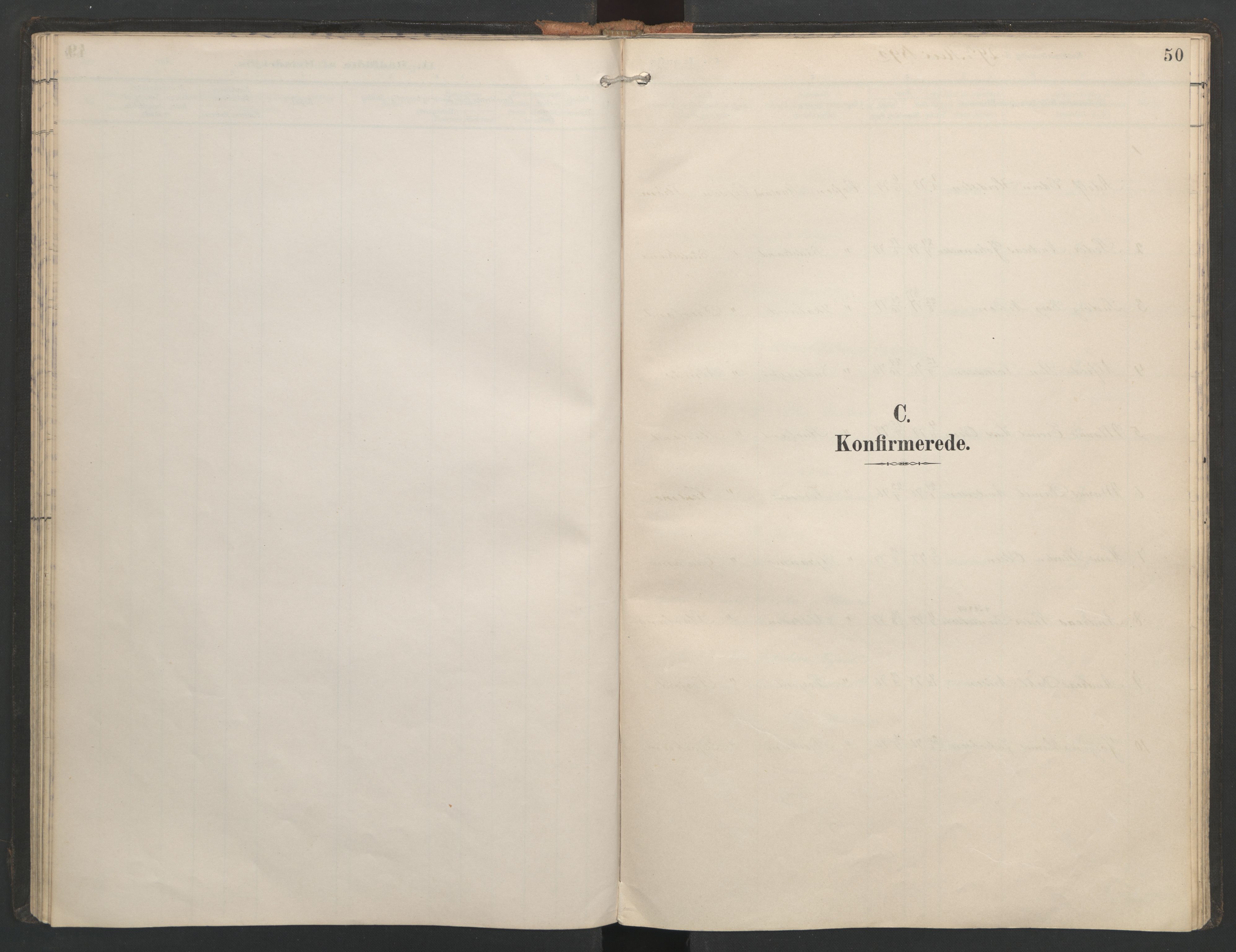 Ministerialprotokoller, klokkerbøker og fødselsregistre - Nordland, SAT/A-1459/821/L0317: Parish register (official) no. 821A01, 1892-1907, p. 50