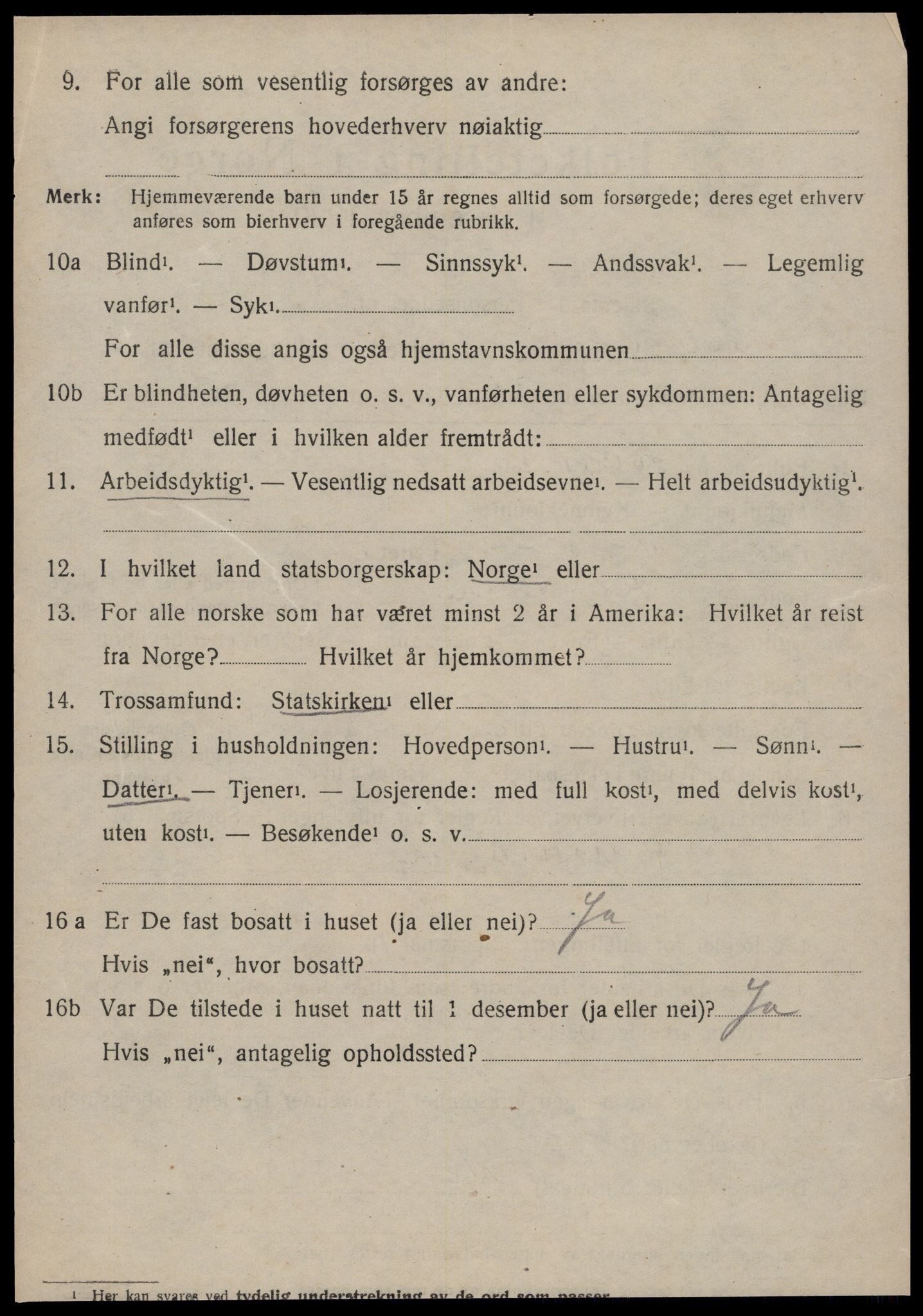 SAT, 1920 census for Haram, 1920, p. 1836