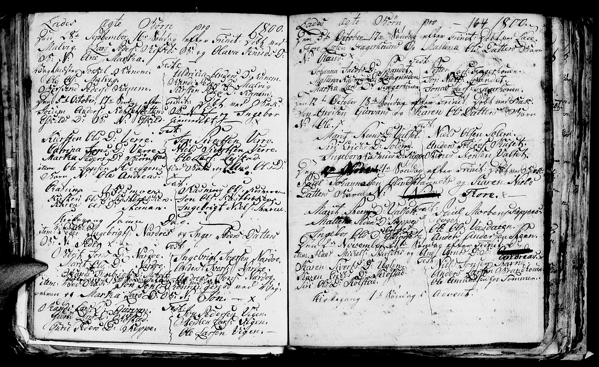 Ministerialprotokoller, klokkerbøker og fødselsregistre - Sør-Trøndelag, AV/SAT-A-1456/606/L0305: Parish register (copy) no. 606C01, 1757-1819, p. 164