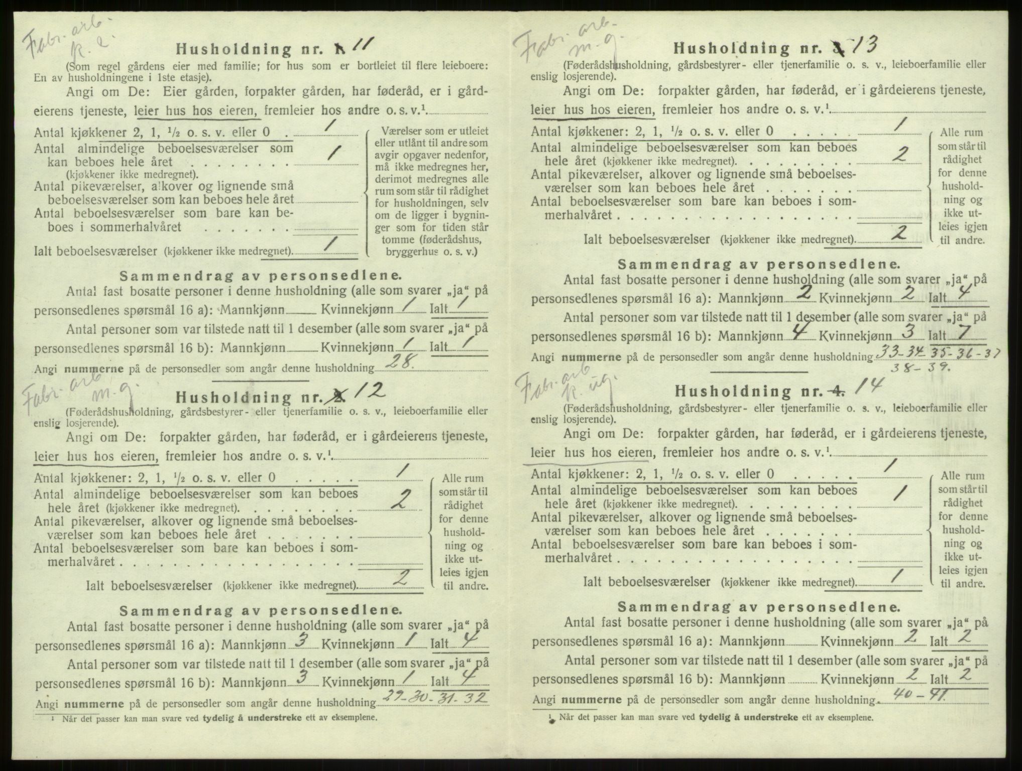 SAB, 1920 census for Haus, 1920, p. 370