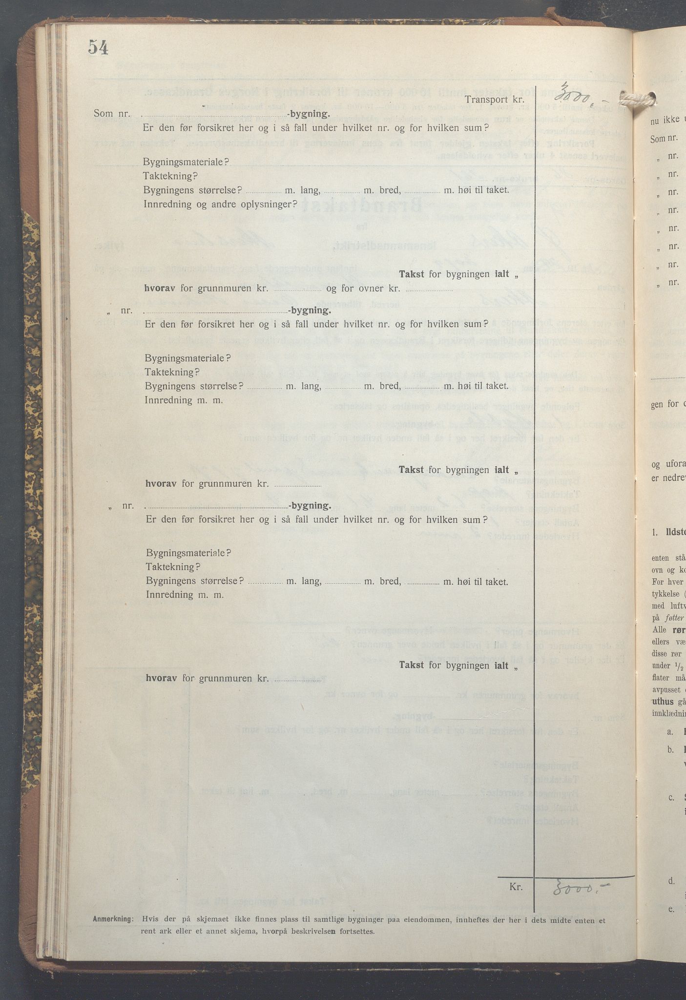 Lensmennene i Aker, OBA/A-10133/F/Fc/L0025: Branntakstprotokoll, 1928-1935, p. 54