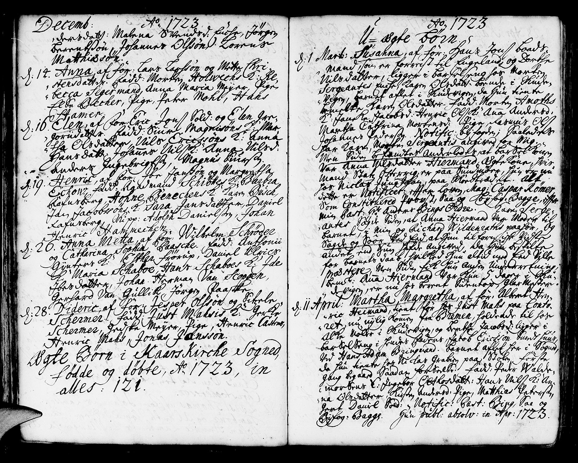 Korskirken sokneprestembete, SAB/A-76101/H/Haa/L0004: Parish register (official) no. A 4, 1720-1750, p. 39