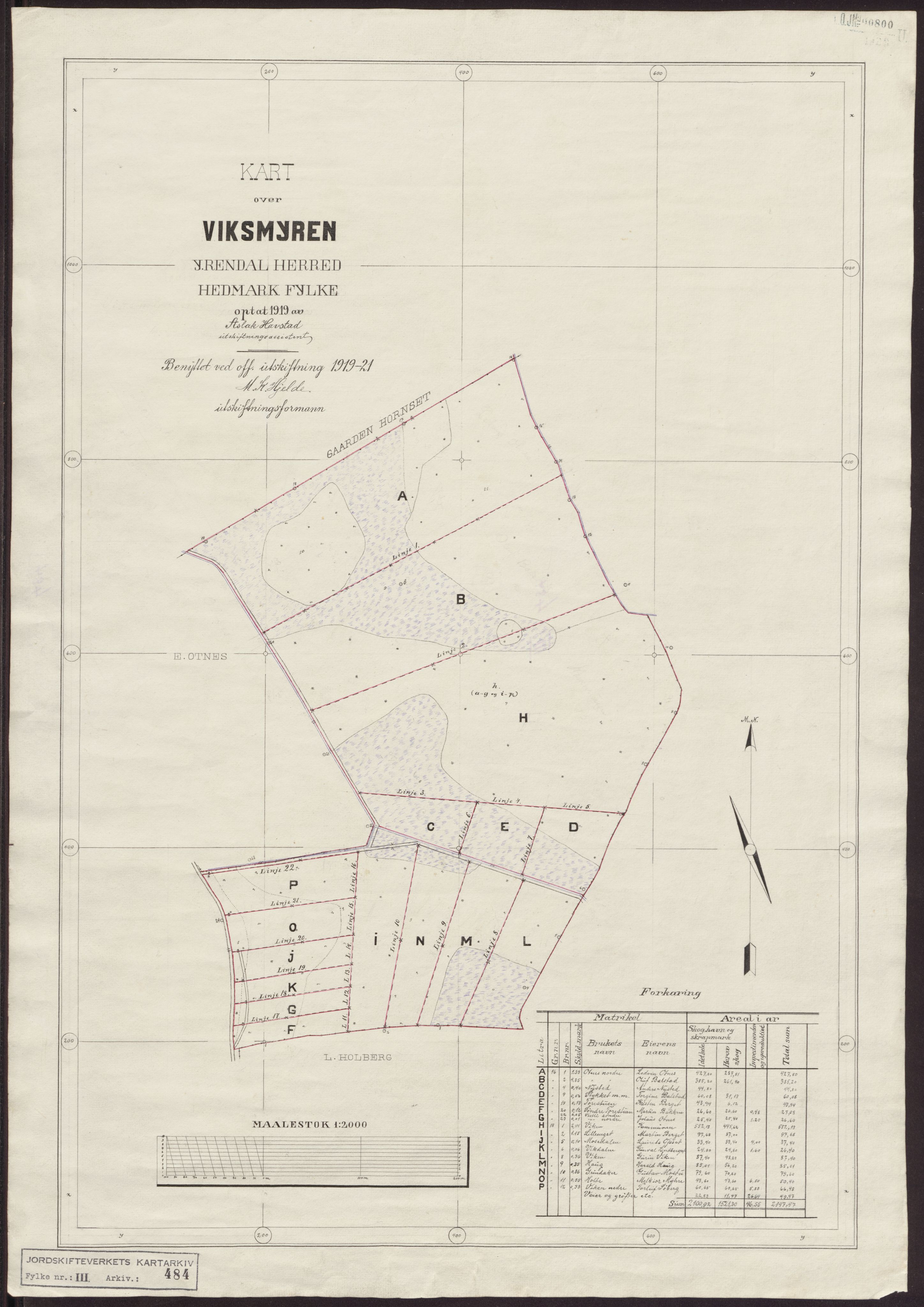 Jordskifteverkets kartarkiv, RA/S-3929/T, 1859-1988, p. 800