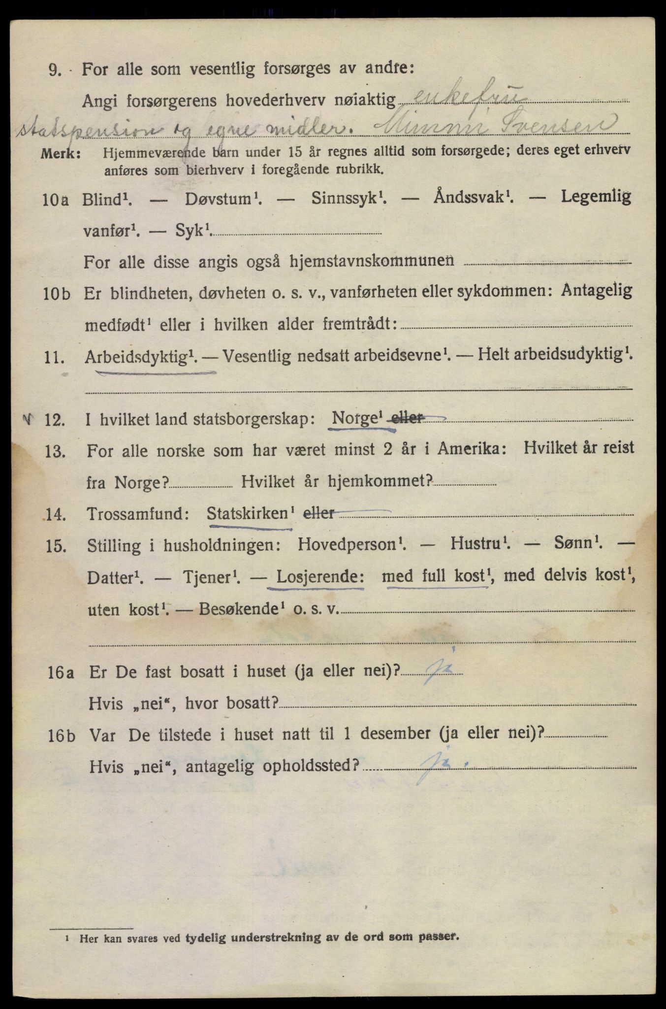 SAO, 1920 census for Kristiania, 1920, p. 366564