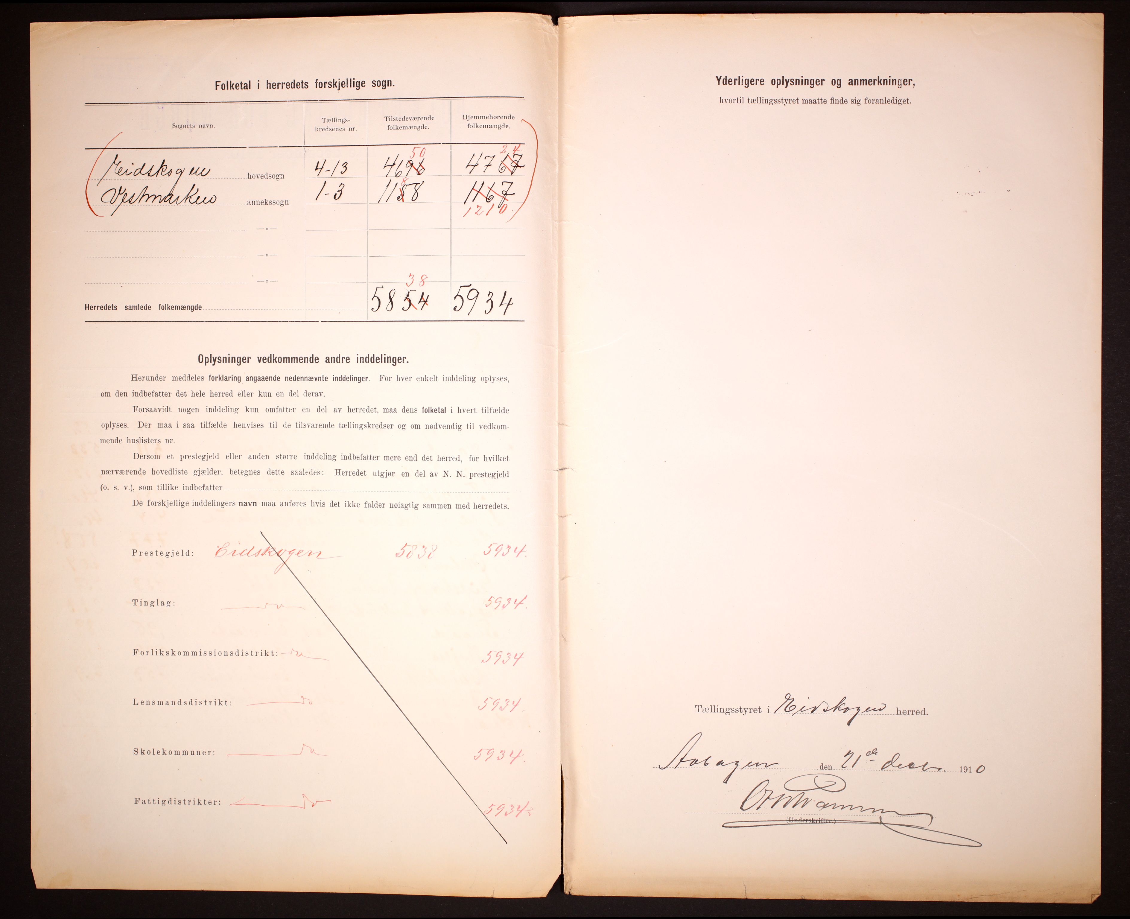 RA, 1910 census for Eidskog, 1910, p. 3