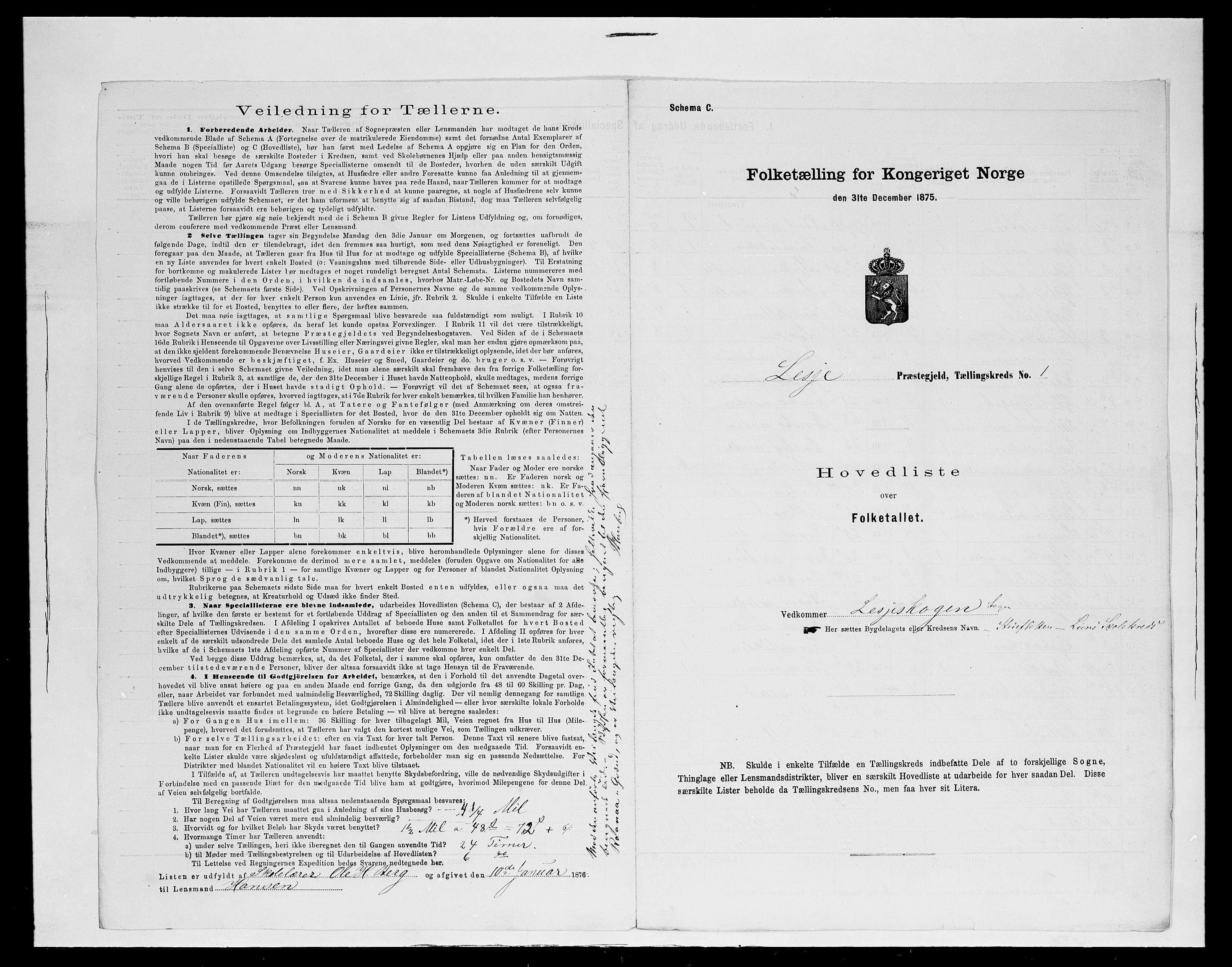 SAH, 1875 census for 0512P Lesja, 1875, p. 24