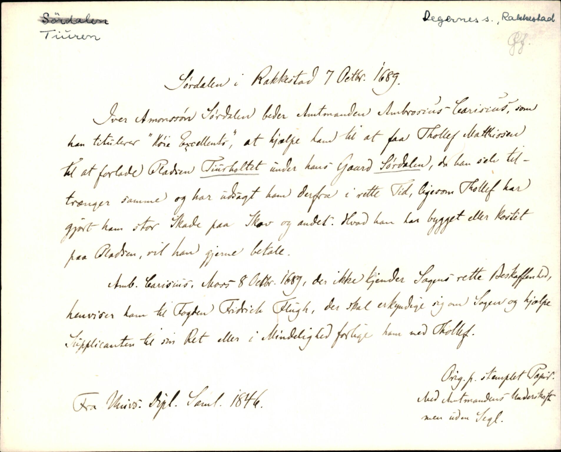 Riksarkivets diplomsamling, AV/RA-EA-5965/F35/F35m/L0001: Localia: Østfold, Akershus og Hedmark, p. 165