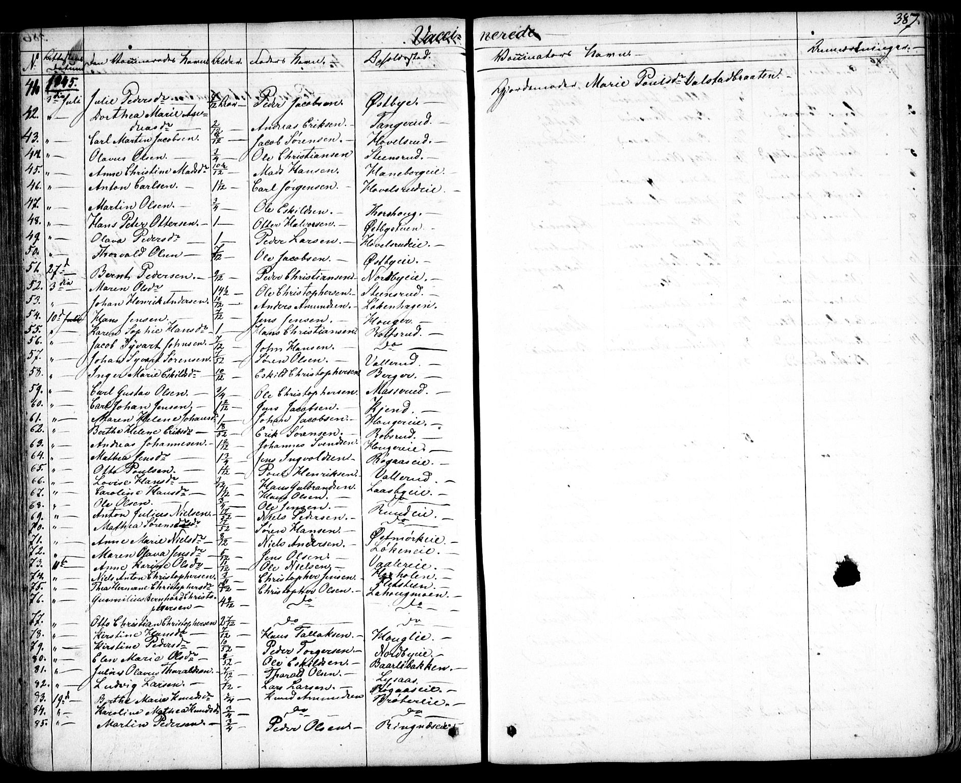 Skedsmo prestekontor Kirkebøker, AV/SAO-A-10033a/F/Fa/L0009: Parish register (official) no. I 9, 1830-1853, p. 387