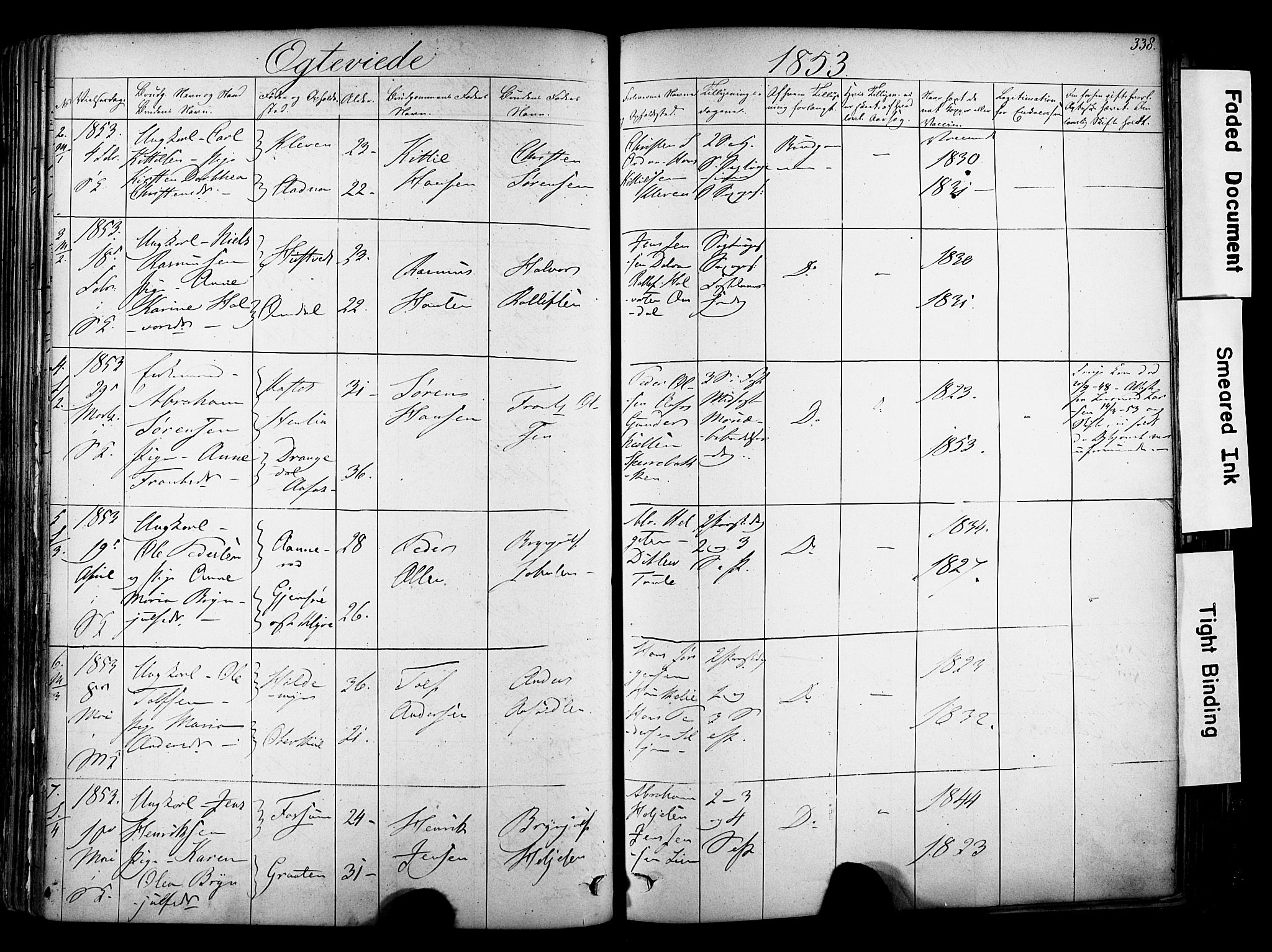 Solum kirkebøker, SAKO/A-306/F/Fa/L0006: Parish register (official) no. I 6, 1844-1855, p. 338