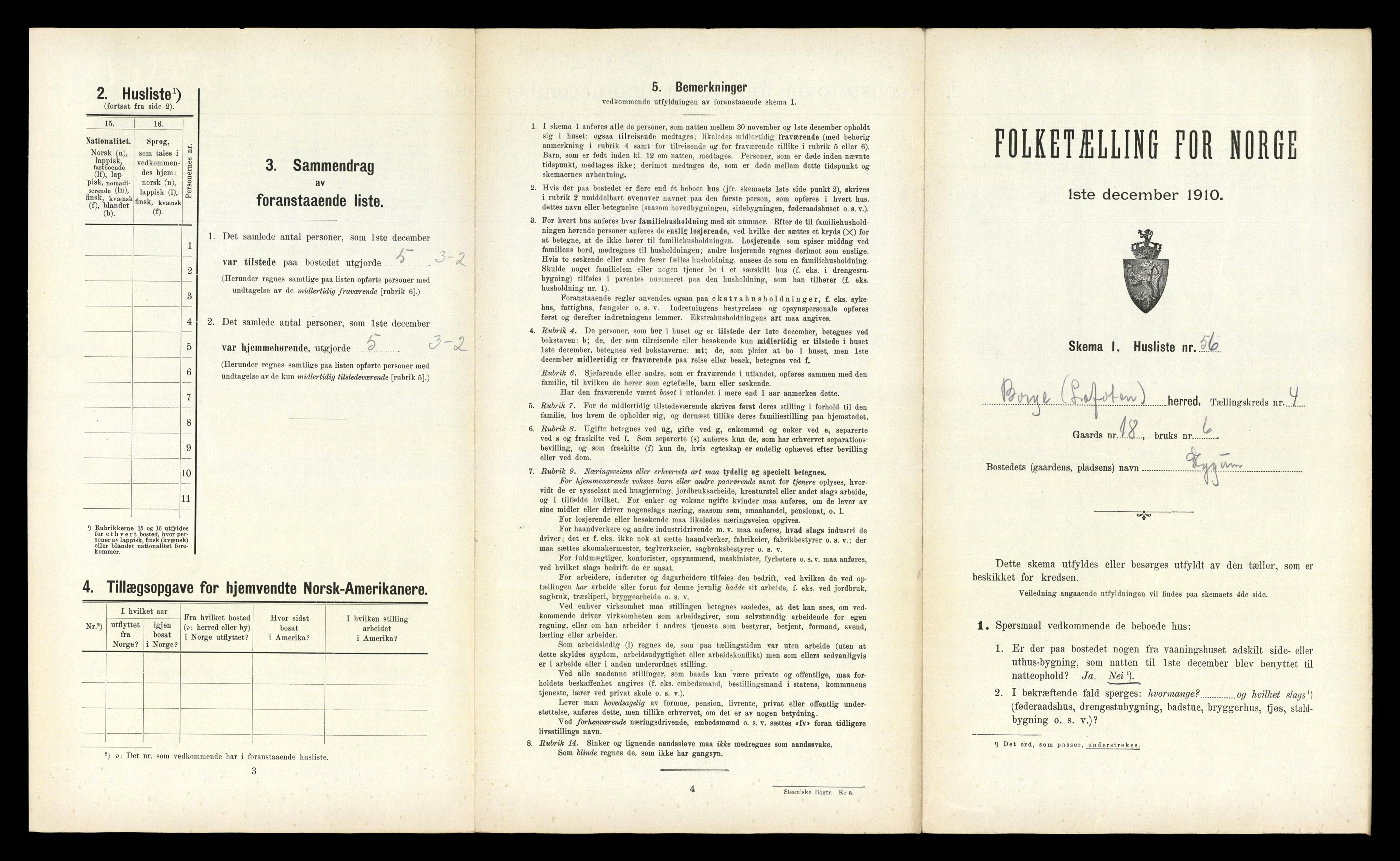 RA, 1910 census for Borge, 1910, p. 467