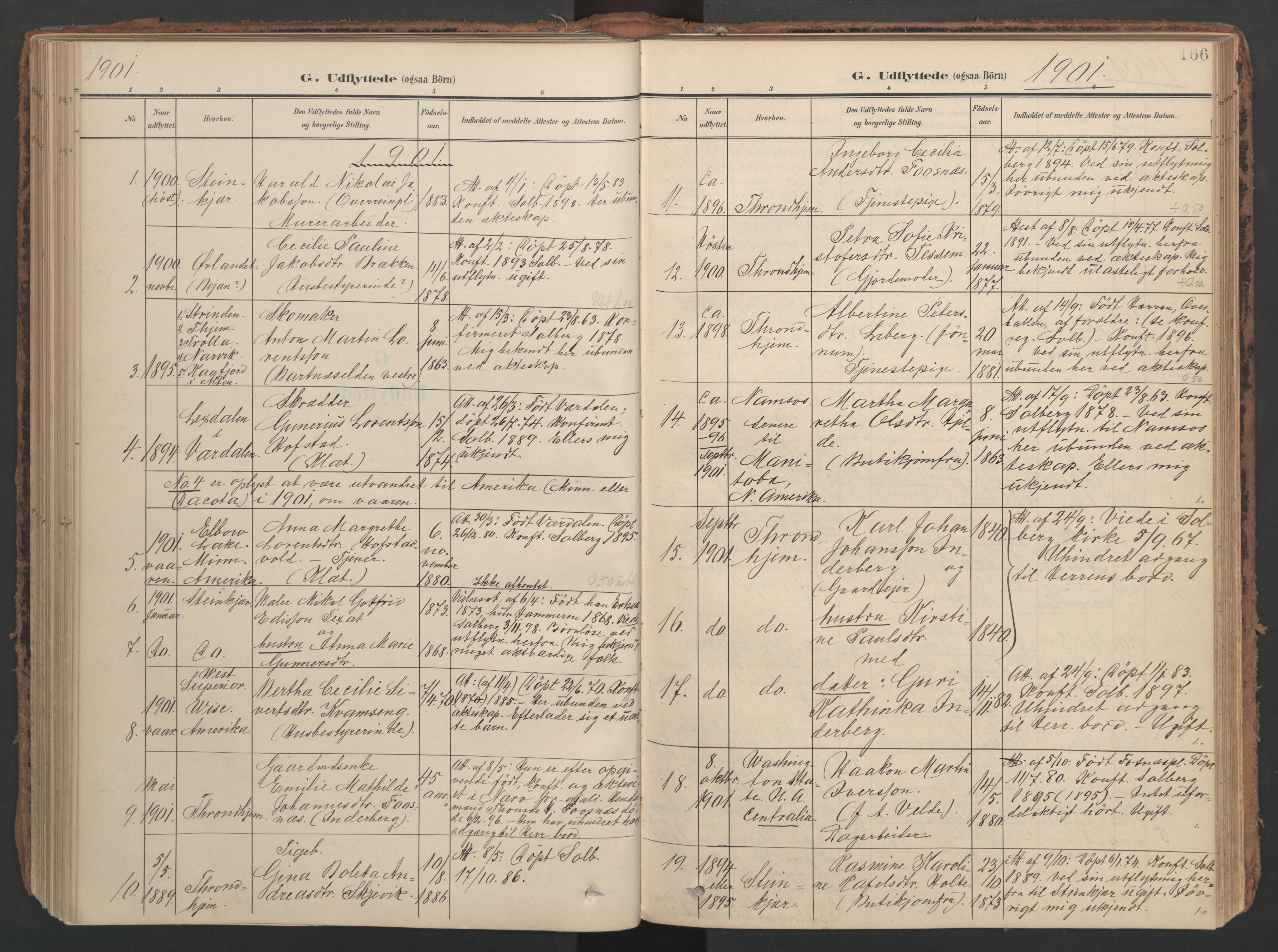 Ministerialprotokoller, klokkerbøker og fødselsregistre - Nord-Trøndelag, AV/SAT-A-1458/741/L0397: Parish register (official) no. 741A11, 1901-1911, p. 166