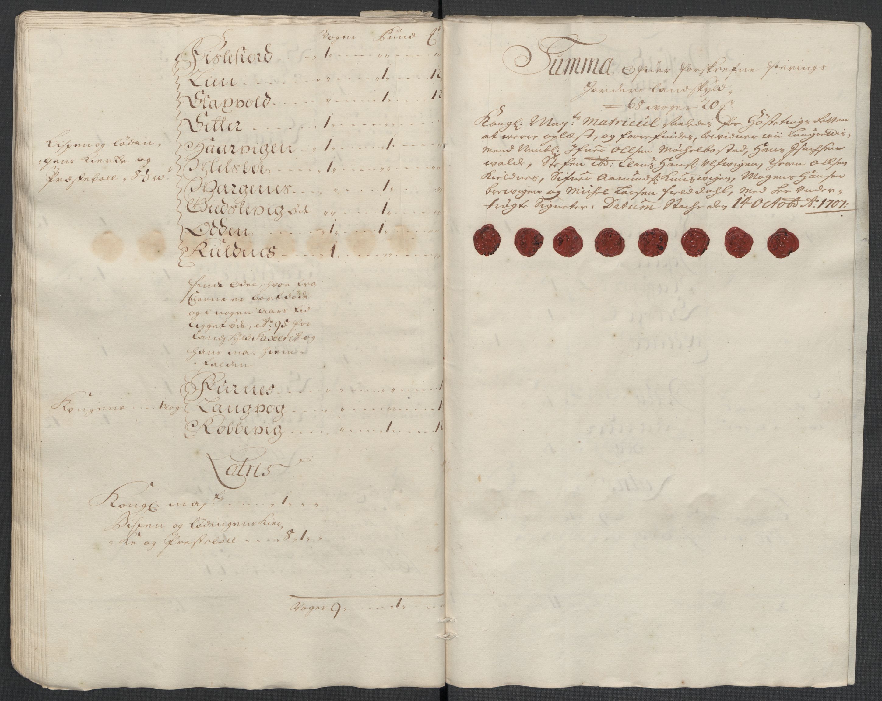 Rentekammeret inntil 1814, Reviderte regnskaper, Fogderegnskap, RA/EA-4092/R66/L4581: Fogderegnskap Salten, 1707-1710, p. 47
