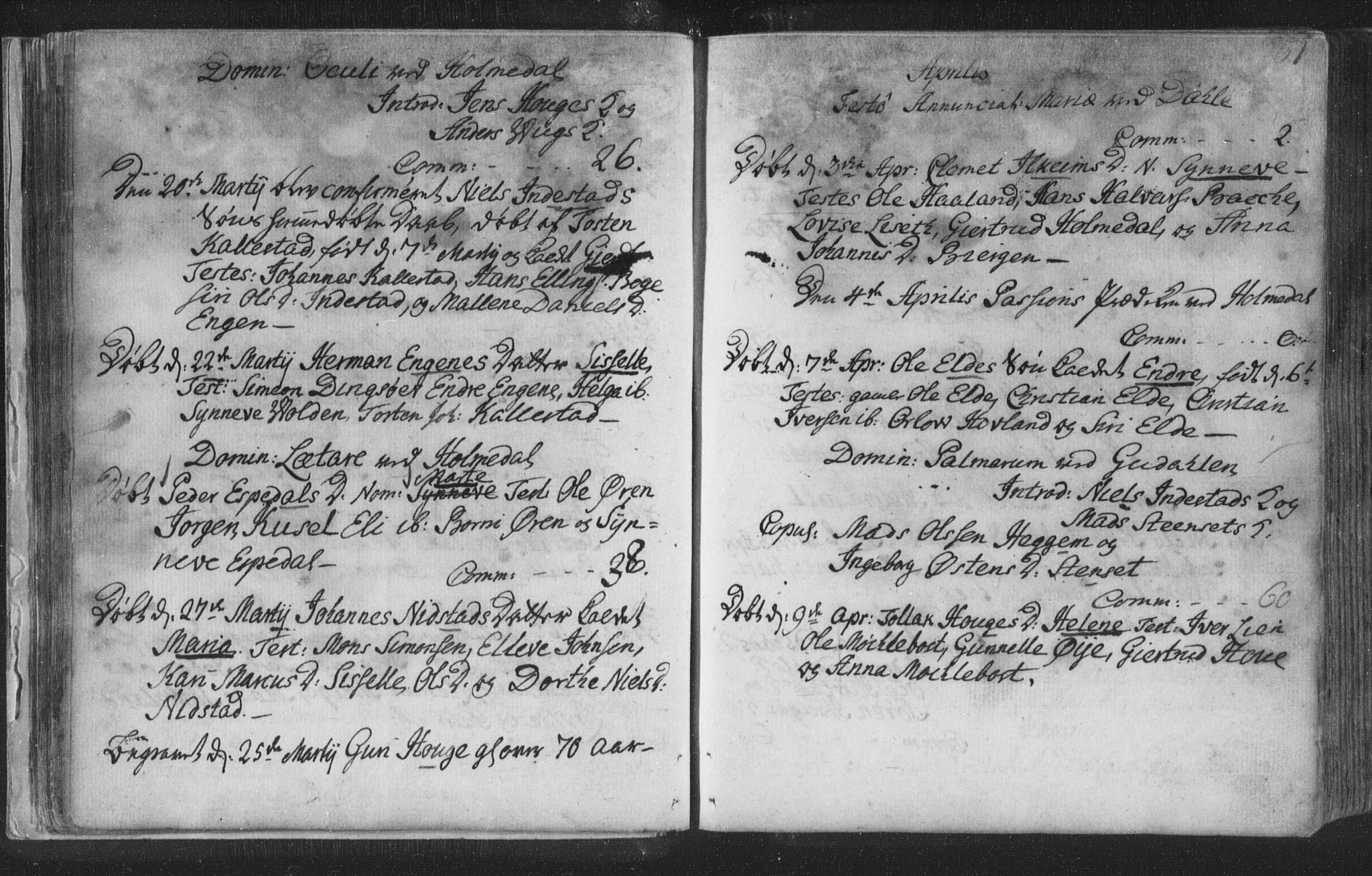 Fjaler sokneprestembete, SAB/A-79801/H/Haa/Haaa/L0002: Parish register (official) no. A 2, 1779-1798, p. 31