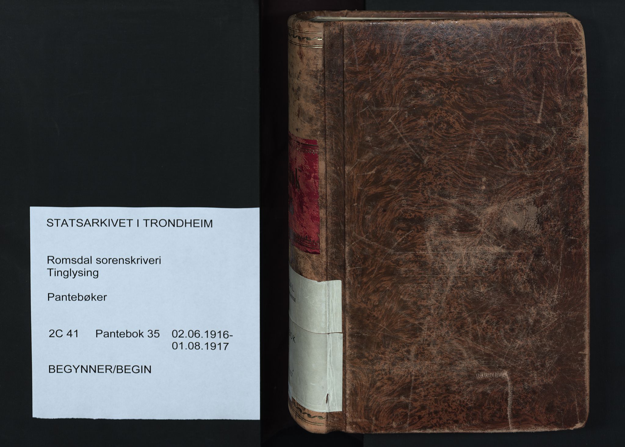 Romsdal sorenskriveri, AV/SAT-A-4149/1/2/2C/L0041: Mortgage book no. 35, 1916-1917