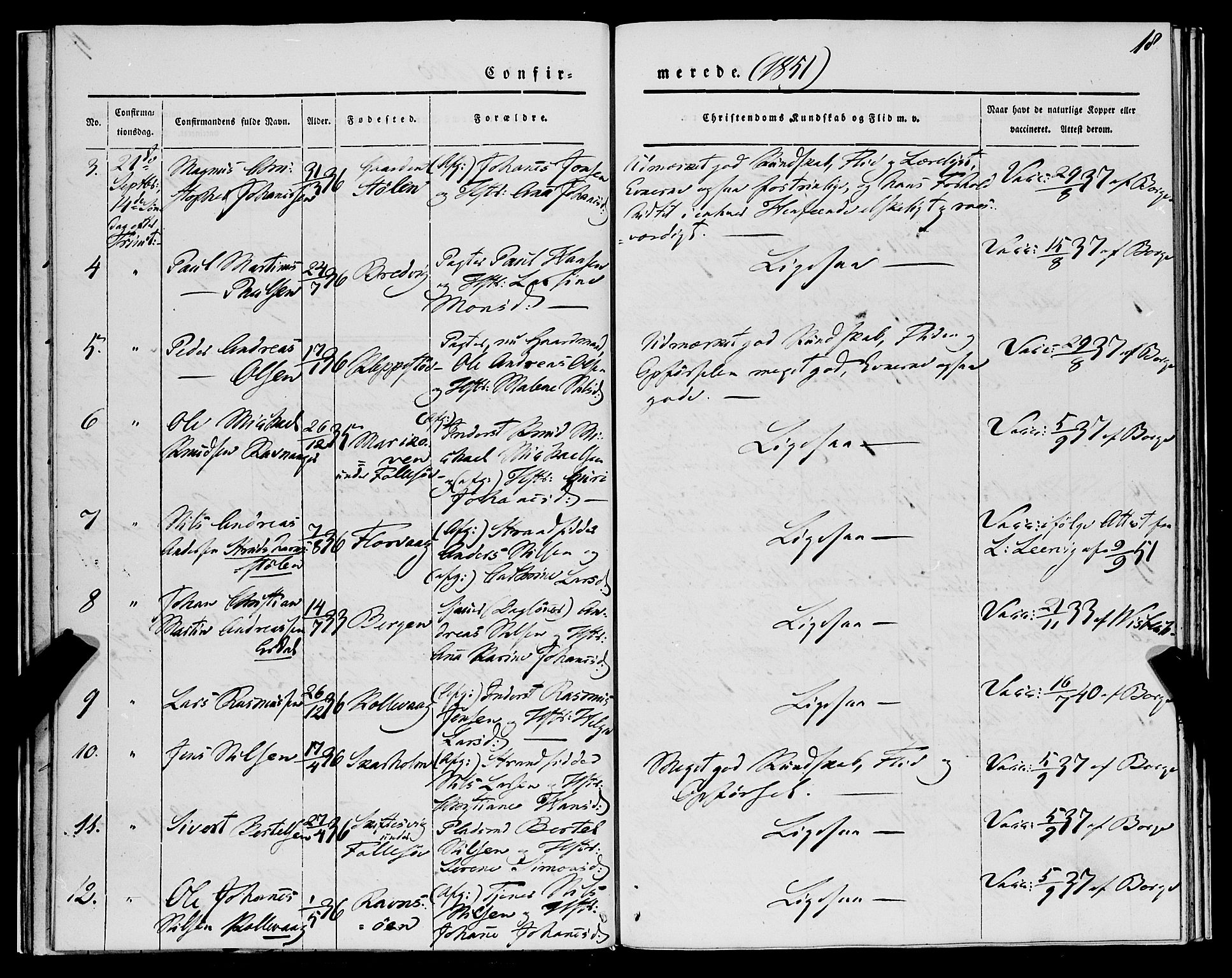 Askøy Sokneprestembete, SAB/A-74101/H/Ha/Haa/Haaa/L0010: Parish register (official) no. A 10, 1845-1854, p. 18