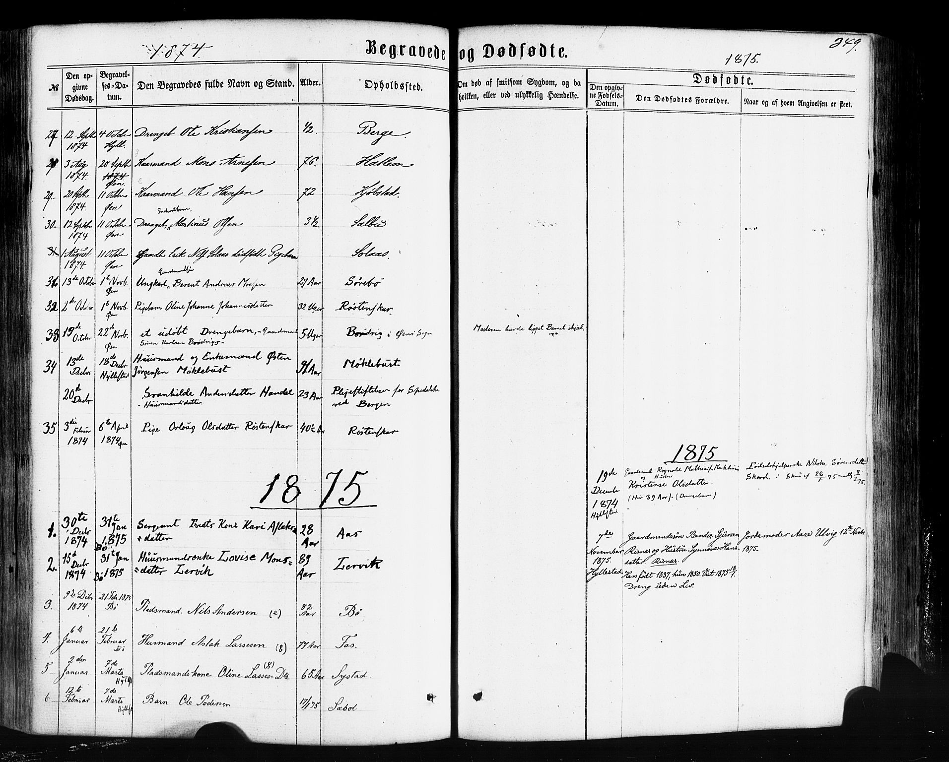 Hyllestad sokneprestembete, SAB/A-80401: Parish register (official) no. A 1, 1861-1886, p. 349