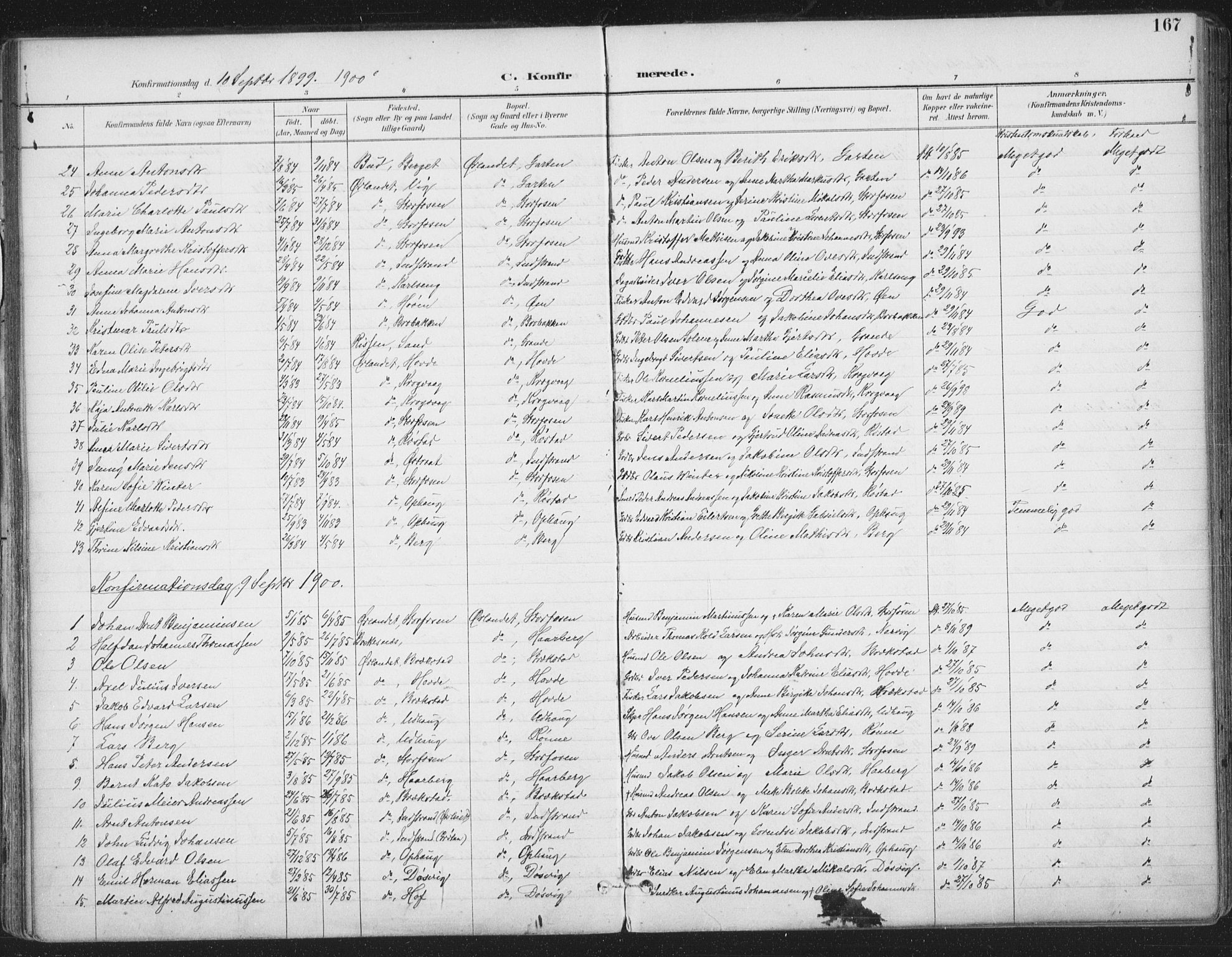 Ministerialprotokoller, klokkerbøker og fødselsregistre - Sør-Trøndelag, SAT/A-1456/659/L0743: Parish register (official) no. 659A13, 1893-1910, p. 167