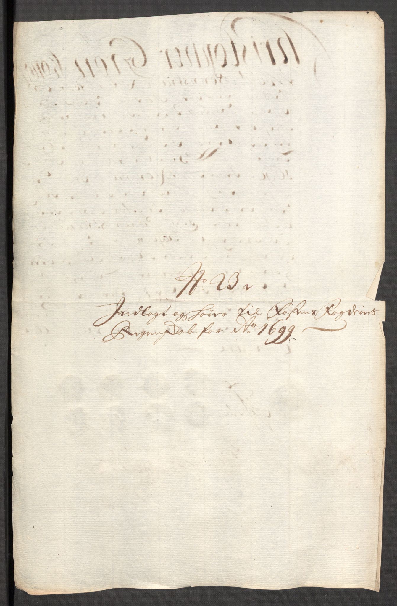 Rentekammeret inntil 1814, Reviderte regnskaper, Fogderegnskap, RA/EA-4092/R57/L3853: Fogderegnskap Fosen, 1698-1699, p. 368