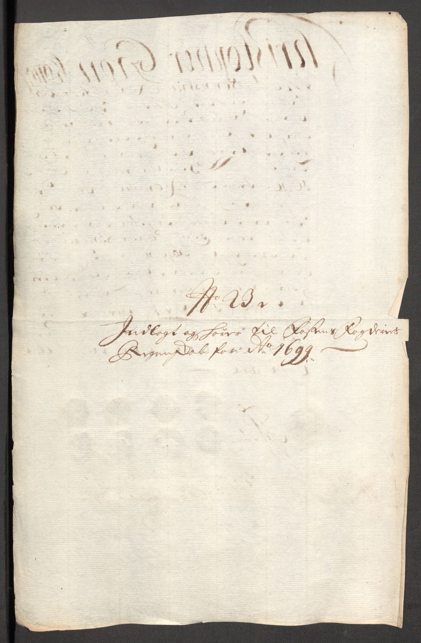 Rentekammeret inntil 1814, Reviderte regnskaper, Fogderegnskap, AV/RA-EA-4092/R57/L3853: Fogderegnskap Fosen, 1698-1699, p. 368