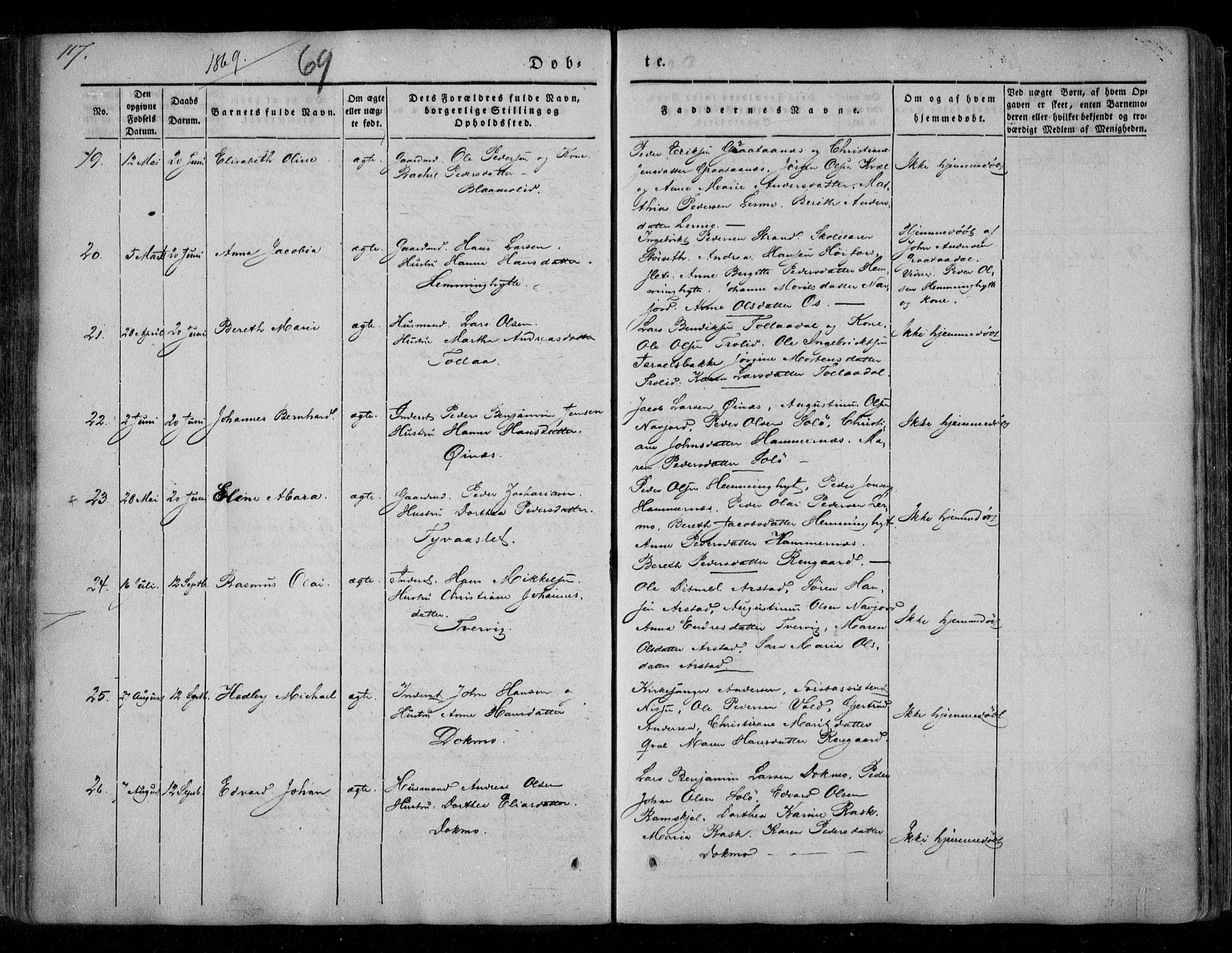 Ministerialprotokoller, klokkerbøker og fødselsregistre - Nordland, SAT/A-1459/846/L0644: Parish register (official) no. 846A02, 1837-1872, p. 117