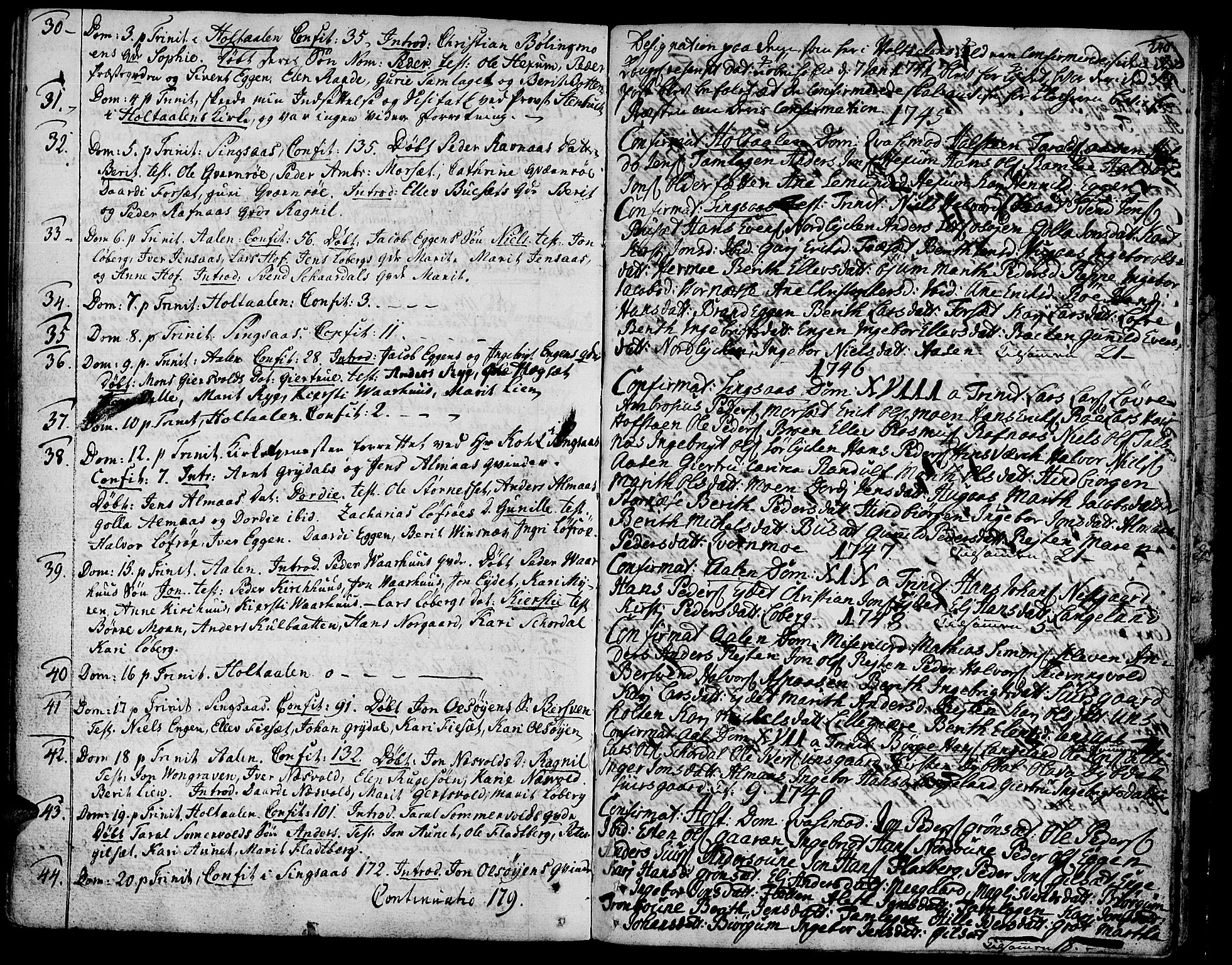 Ministerialprotokoller, klokkerbøker og fødselsregistre - Sør-Trøndelag, SAT/A-1456/685/L0952: Parish register (official) no. 685A01, 1745-1804, p. 240