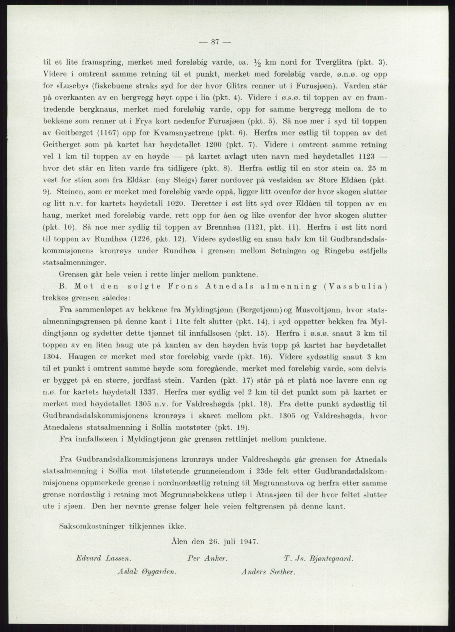 Høyfjellskommisjonen, AV/RA-S-1546/X/Xa/L0001: Nr. 1-33, 1909-1953, p. 6773