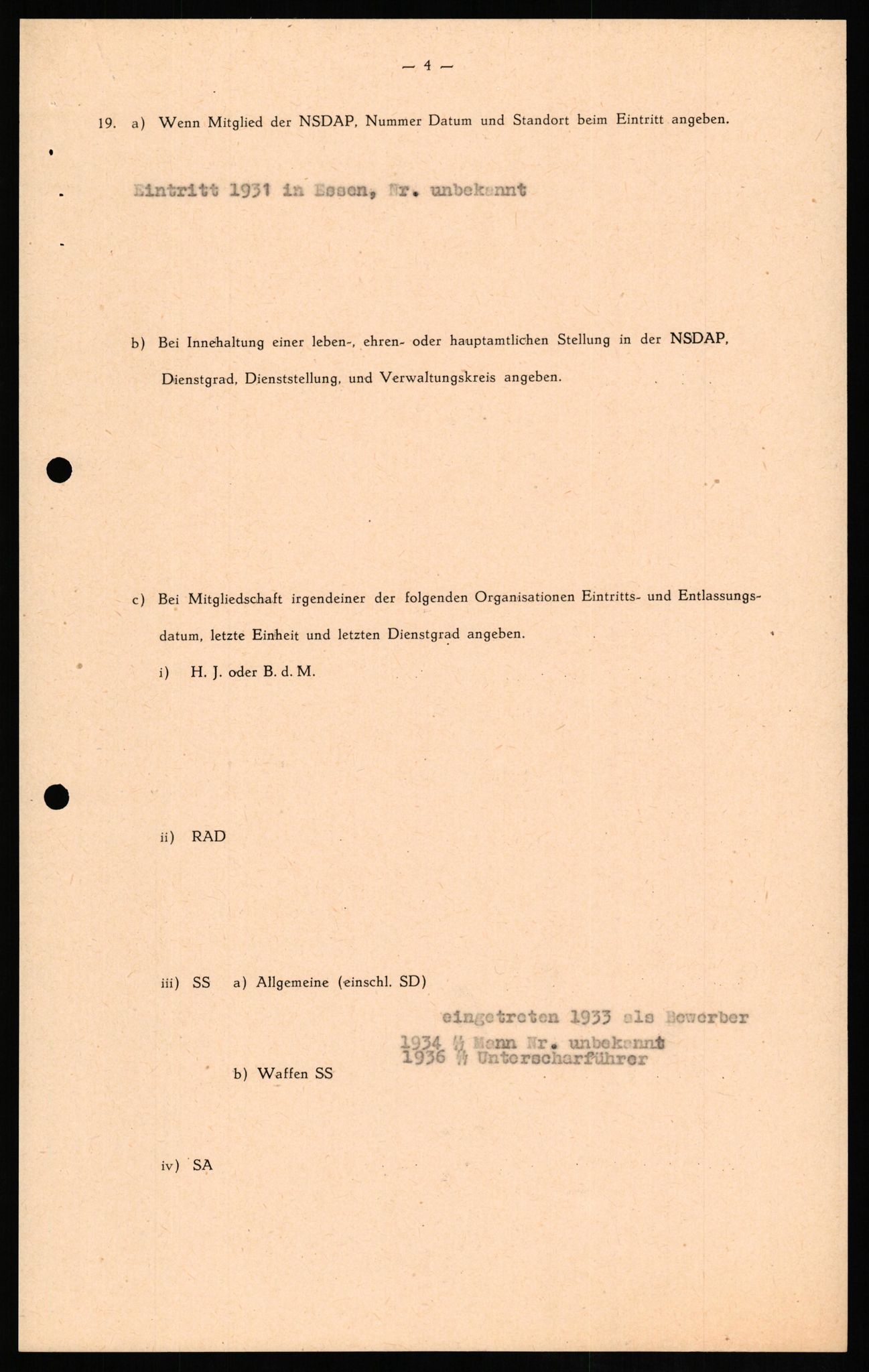 Forsvaret, Forsvarets overkommando II, AV/RA-RAFA-3915/D/Db/L0013: CI Questionaires. Tyske okkupasjonsstyrker i Norge. Tyskere., 1945-1946, p. 202