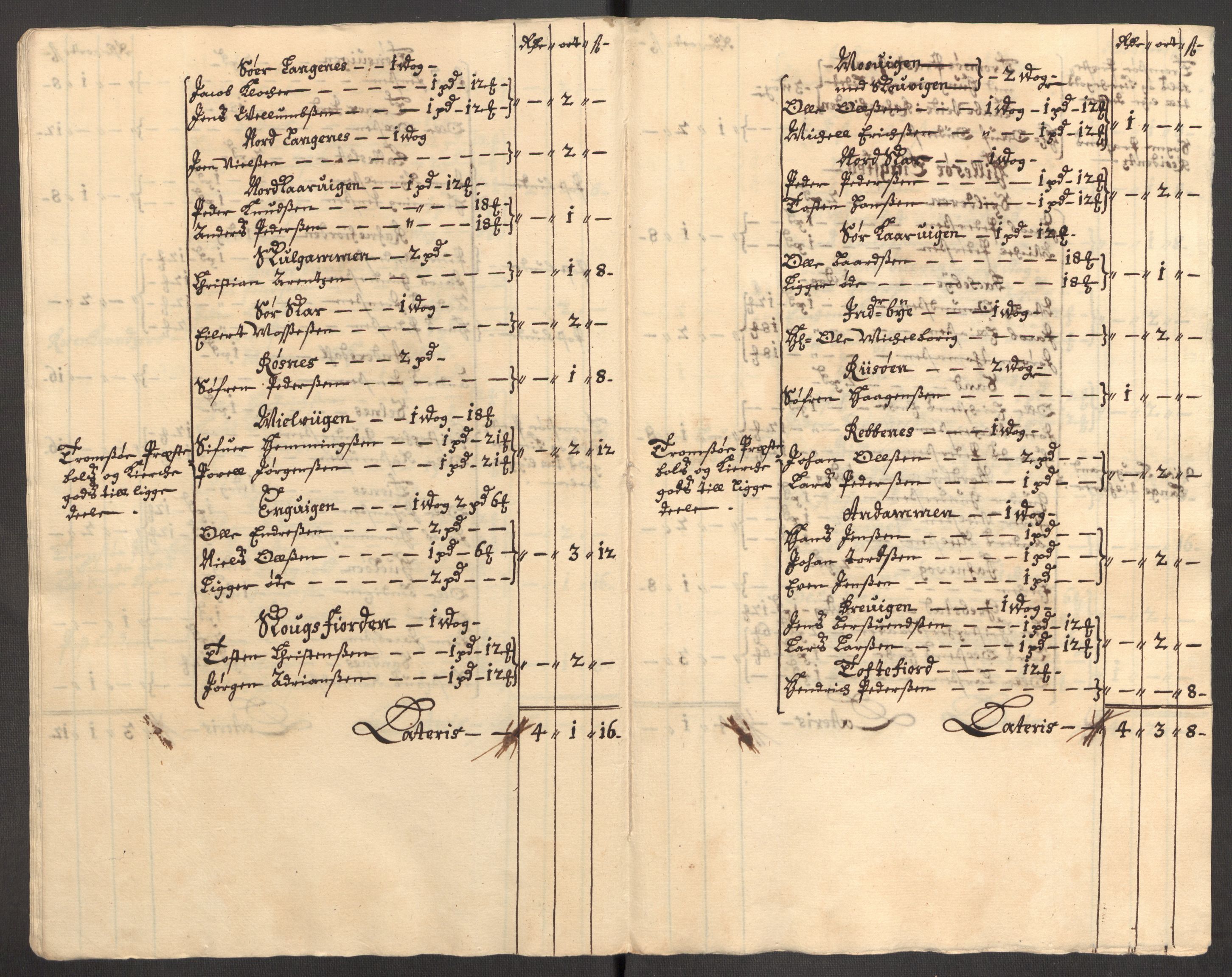 Rentekammeret inntil 1814, Reviderte regnskaper, Fogderegnskap, AV/RA-EA-4092/R68/L4756: Fogderegnskap Senja og Troms, 1705-1707, p. 65