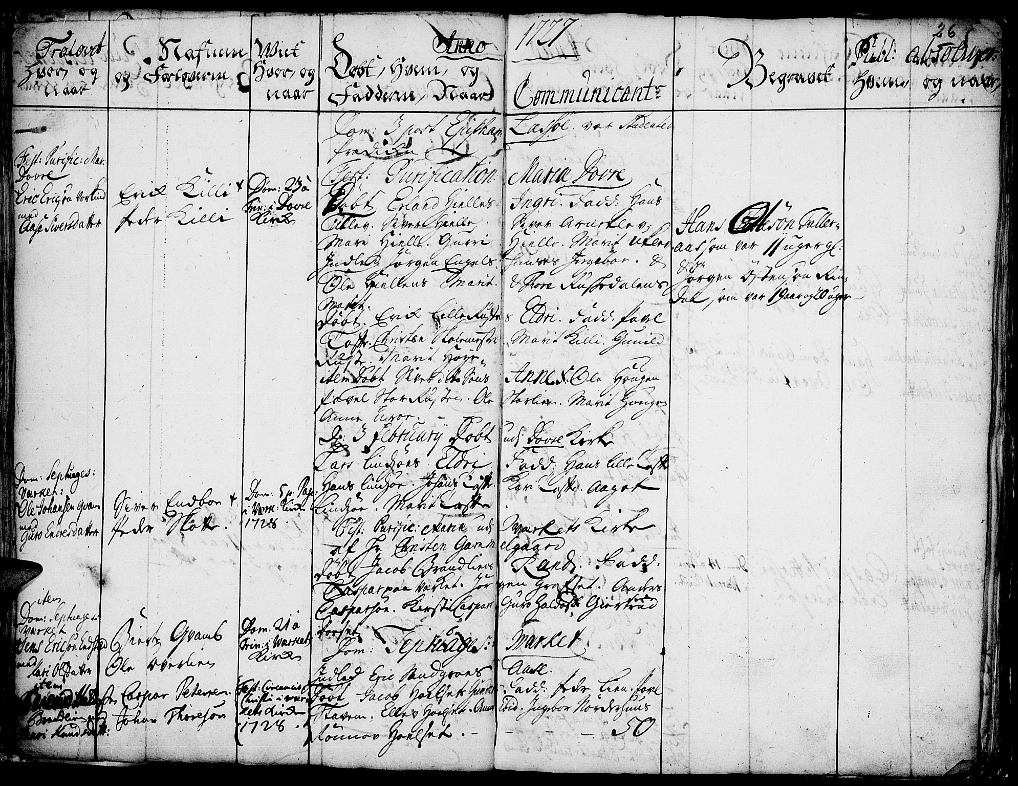 Lesja prestekontor, SAH/PREST-068/H/Ha/Haa/L0001: Parish register (official) no. 1, 1724-1731, p. 26