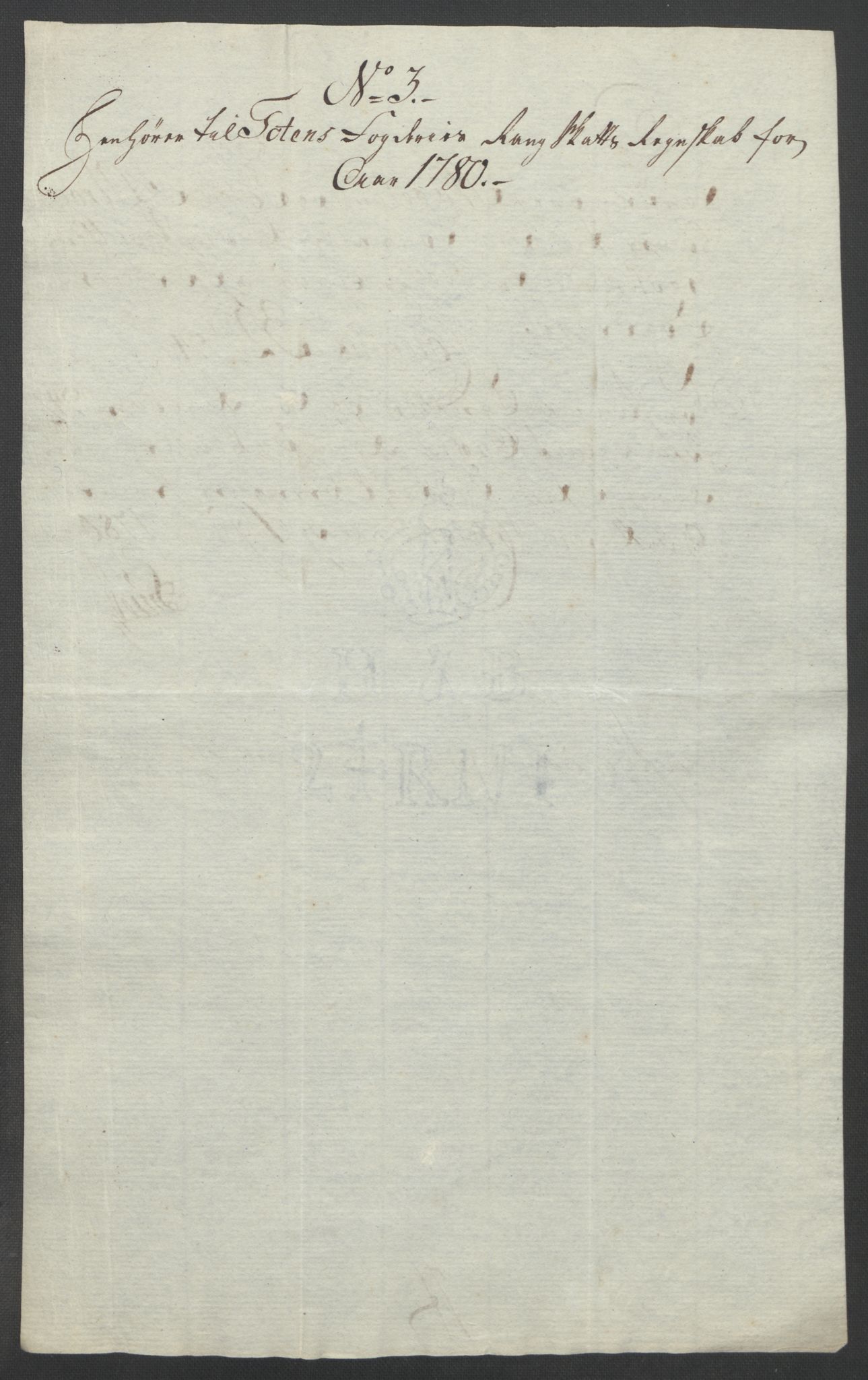 Rentekammeret inntil 1814, Reviderte regnskaper, Fogderegnskap, AV/RA-EA-4092/R19/L1399: Fogderegnskap Toten, Hadeland og Vardal, 1762-1783, p. 524