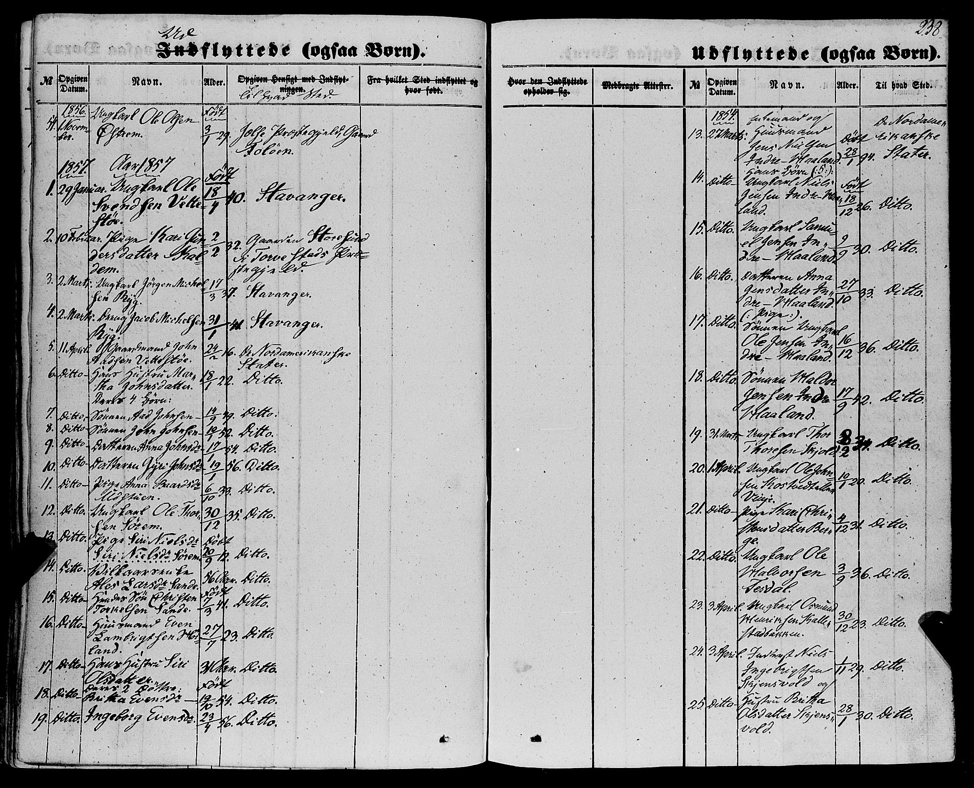 Etne sokneprestembete, AV/SAB-A-75001/H/Haa: Parish register (official) no. A 8, 1848-1862, p. 238