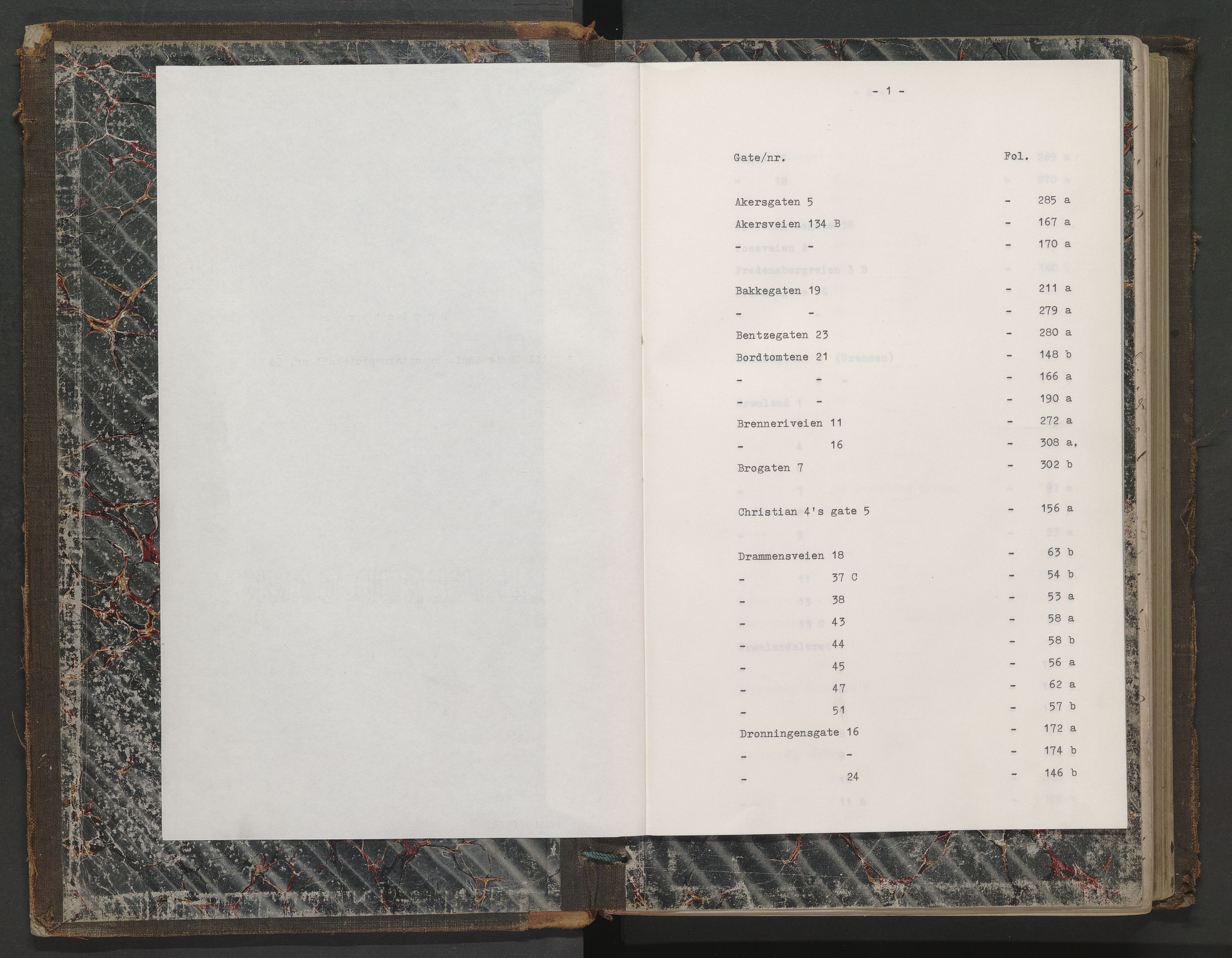 Norges brannkasse, branntakster Oslo, AV/SAO-A-11402/F/Fa/L0054: Branntakstprotokoll, 1867-1873