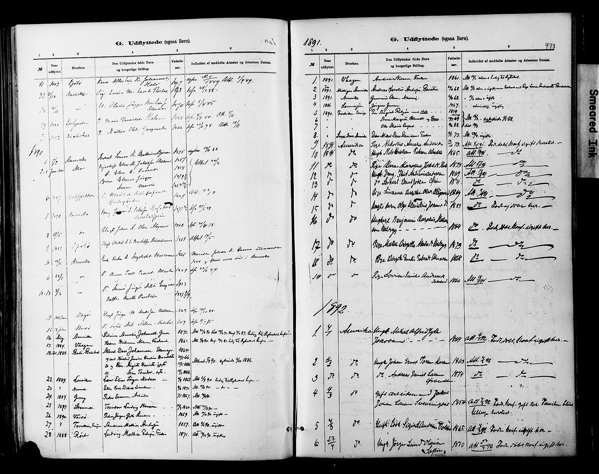 Ministerialprotokoller, klokkerbøker og fødselsregistre - Nordland, AV/SAT-A-1459/820/L0295: Parish register (official) no. 820A16, 1880-1896, p. 477