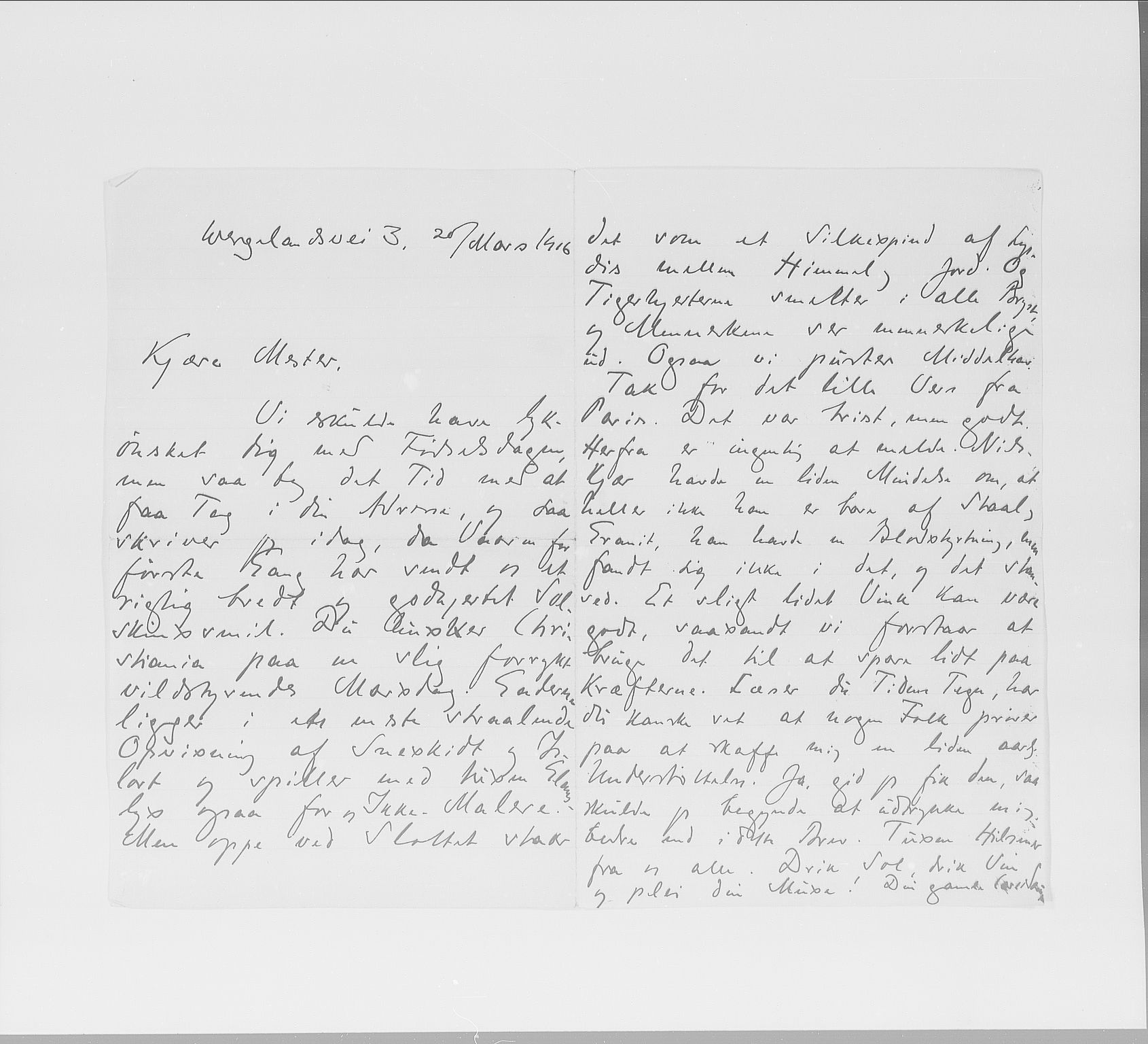 Skredsvig, Christian, AV/RA-PA-0353/E/L0001: Privatbrev fra enkeltpersoner, 1888-1961, p. 186