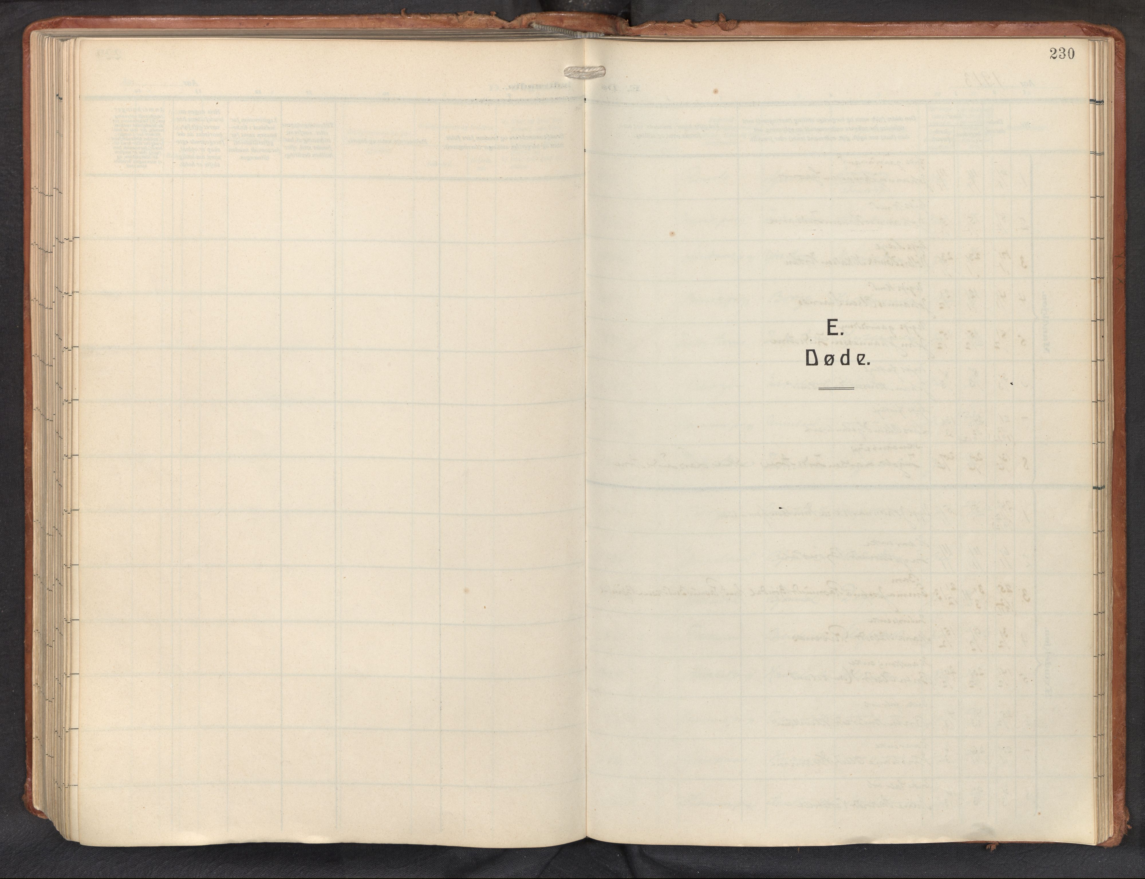Haus sokneprestembete, SAB/A-75601/H/Haa: Parish register (official) no. D 3, 1912-1927, p. 230