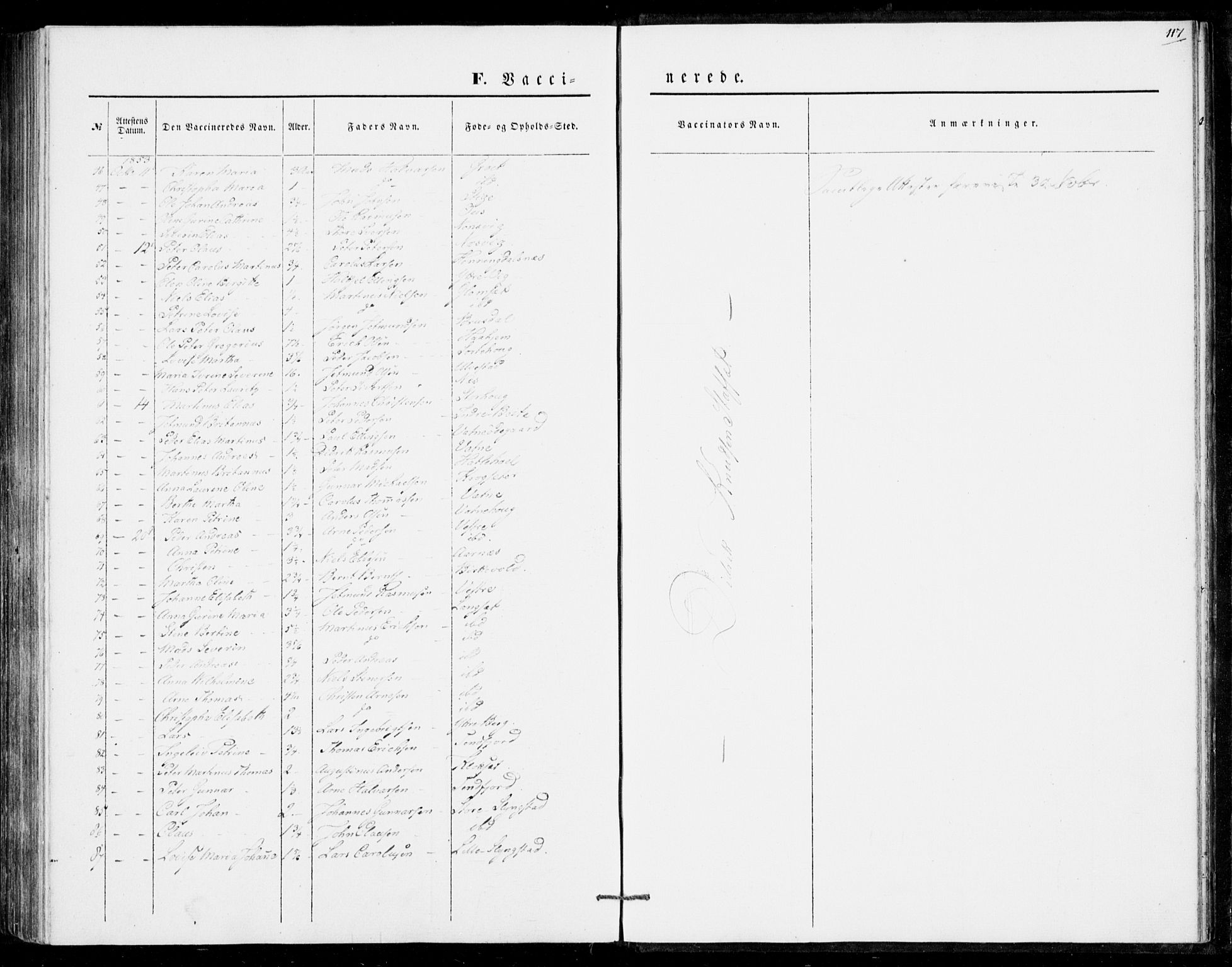 Ministerialprotokoller, klokkerbøker og fødselsregistre - Møre og Romsdal, SAT/A-1454/524/L0353: Parish register (official) no. 524A05, 1848-1856, p. 117