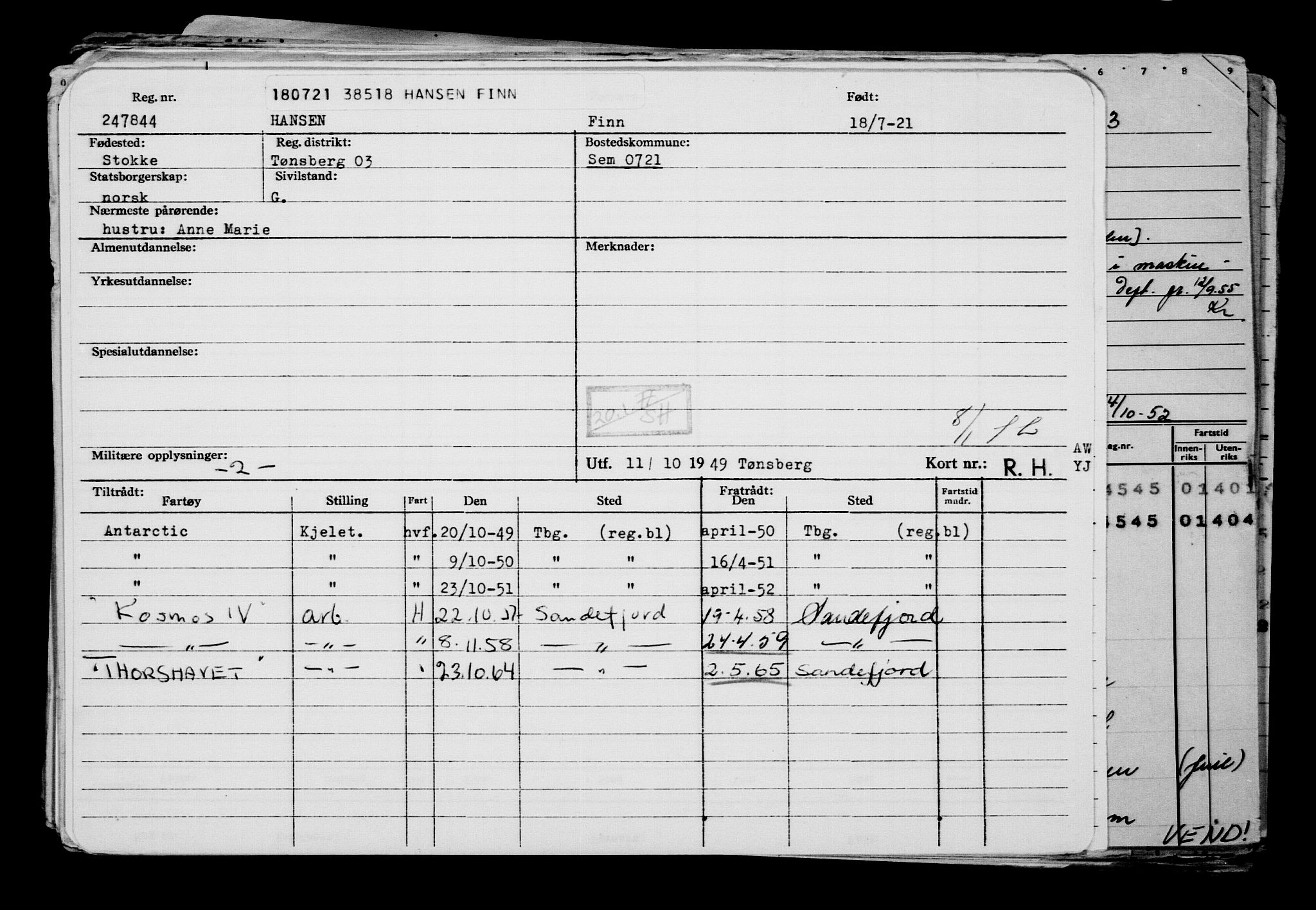 Direktoratet for sjømenn, AV/RA-S-3545/G/Gb/L0196: Hovedkort, 1921, p. 197