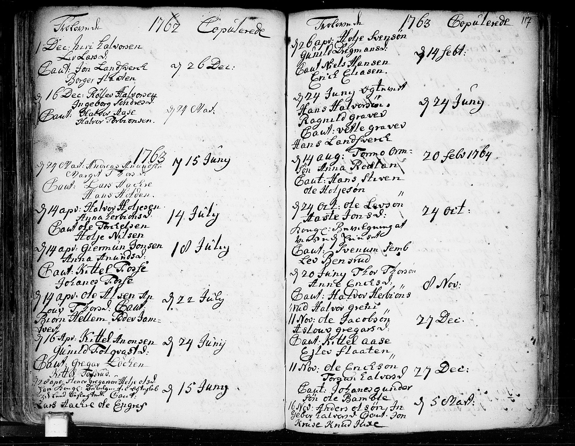 Heddal kirkebøker, SAKO/A-268/F/Fa/L0003: Parish register (official) no. I 3, 1723-1783, p. 117