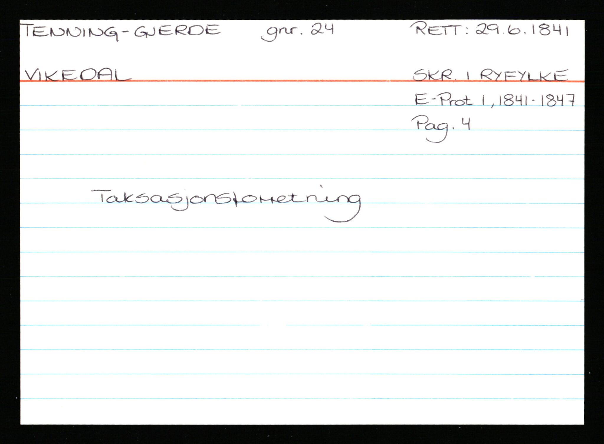Statsarkivet i Stavanger, AV/SAST-A-101971/03/Y/Ym/L0060: Åstedskort sortert etter gårdsnavn: Tengesdal - Tjørn, 1600-1950, p. 221