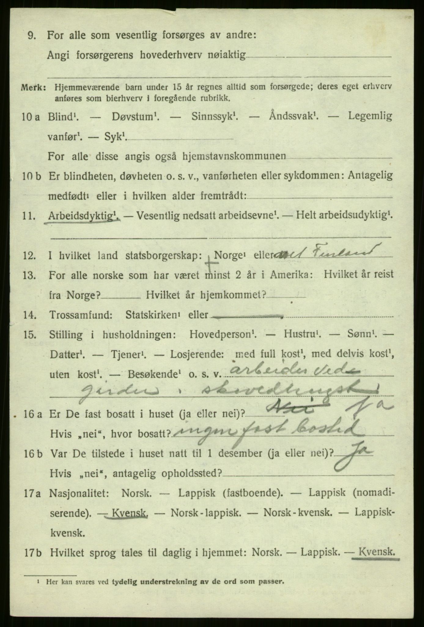 SATØ, 1920 census for Nordreisa, 1920, p. 1804