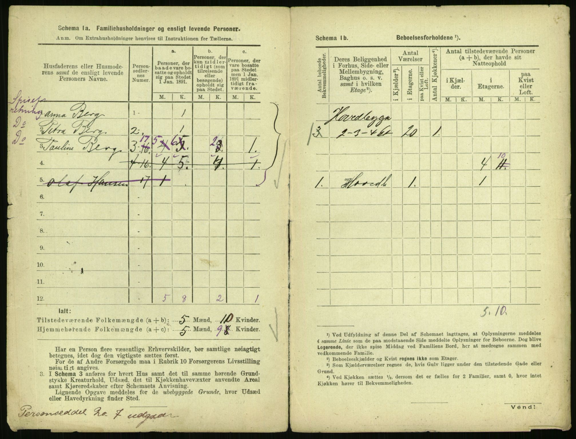 RA, 1891 census for 0301 Kristiania, 1891, p. 8051