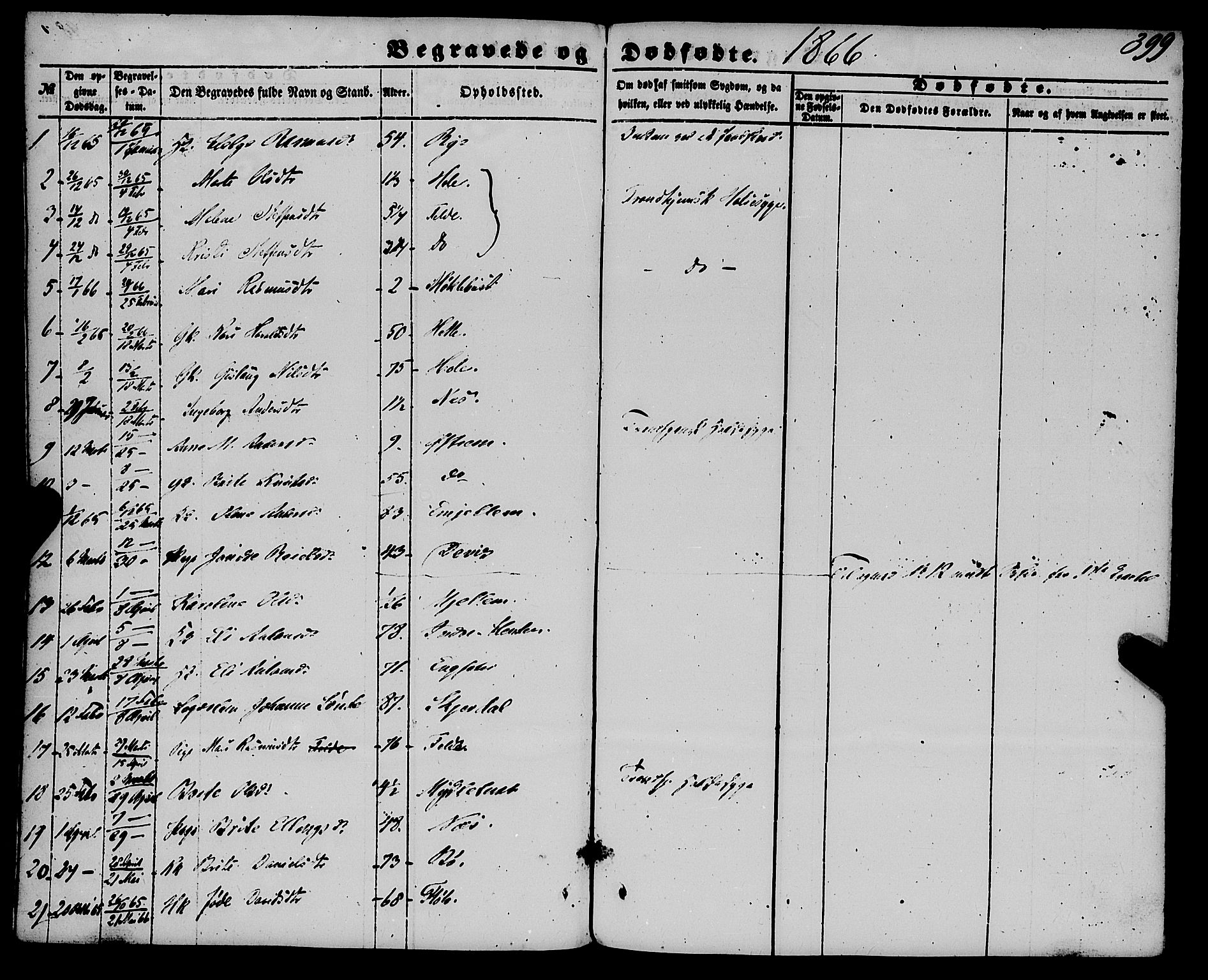 Gloppen sokneprestembete, AV/SAB-A-80101/H/Haa/Haaa/L0009: Parish register (official) no. A 9, 1855-1870, p. 399