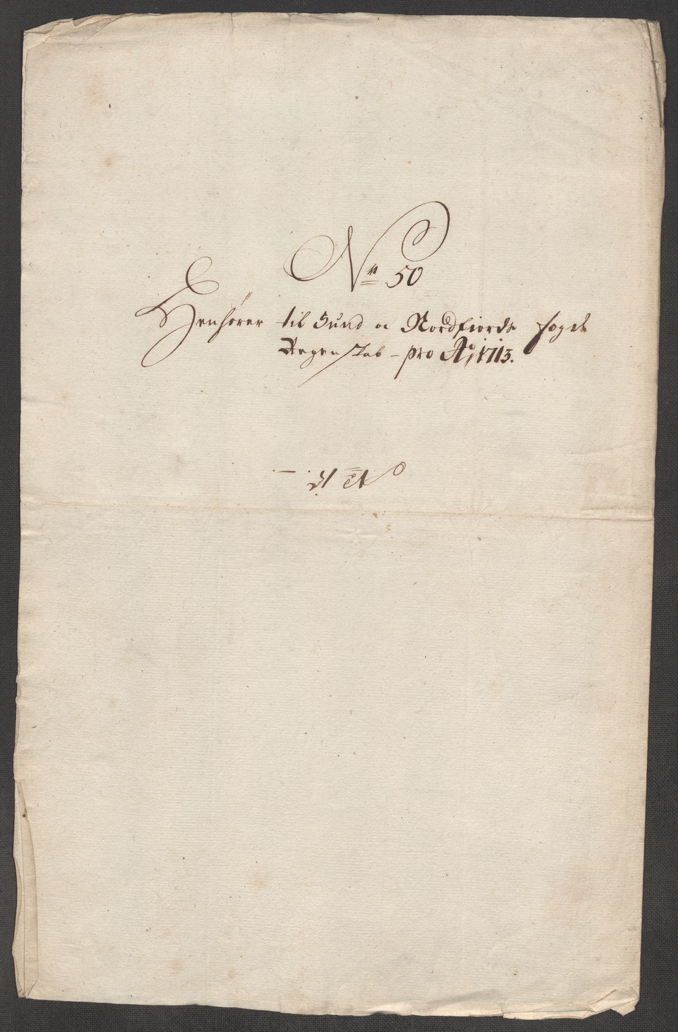 Rentekammeret inntil 1814, Reviderte regnskaper, Fogderegnskap, AV/RA-EA-4092/R53/L3437: Fogderegnskap Sunn- og Nordfjord, 1713, p. 381